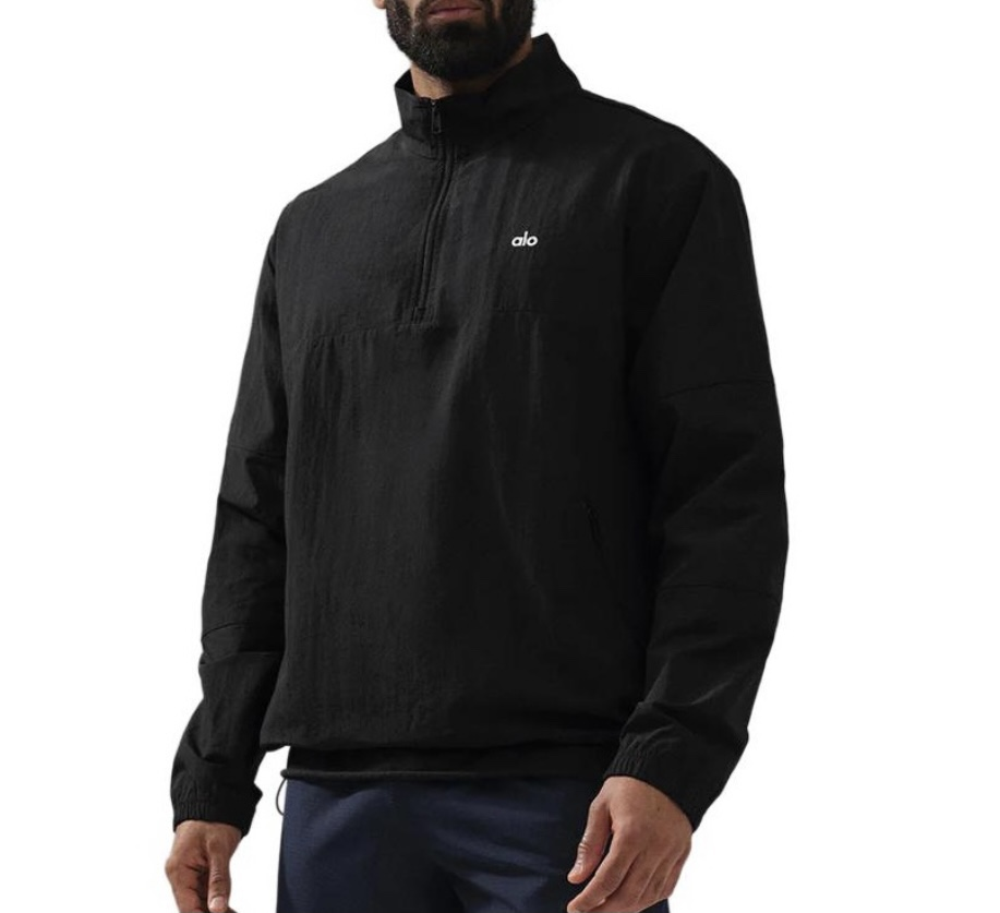 Alo Yoga 前胸小LOGO 半拉鍊立領休閒夾克 (2色)