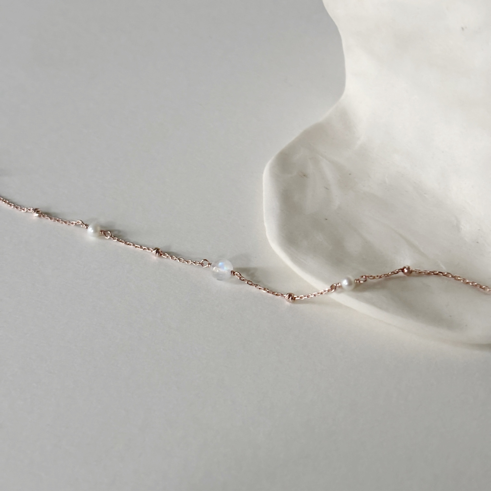 珍珠月光小球cutting ball手鍊