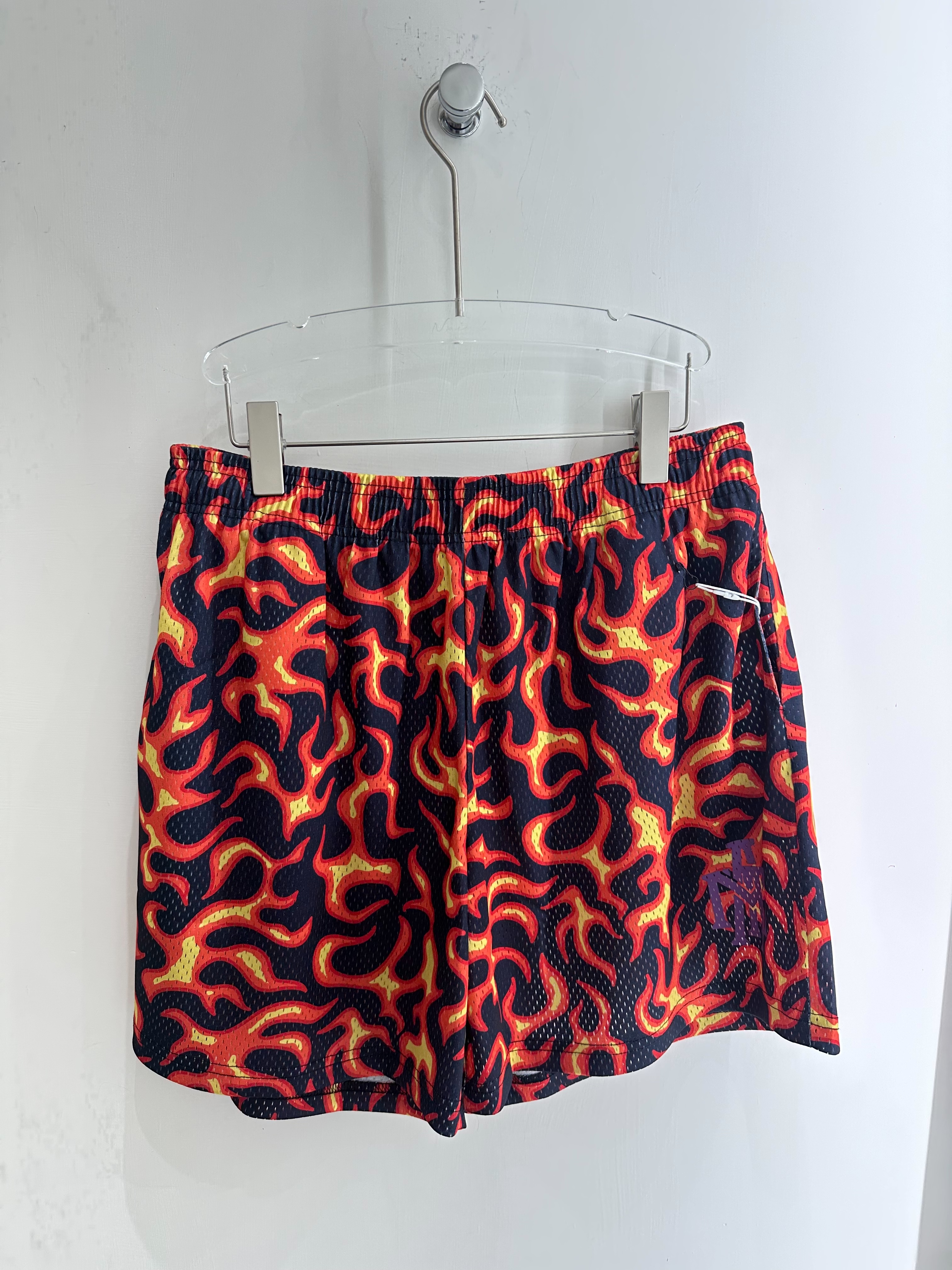 MTA FLAME SHORTS 網布火焰短褲