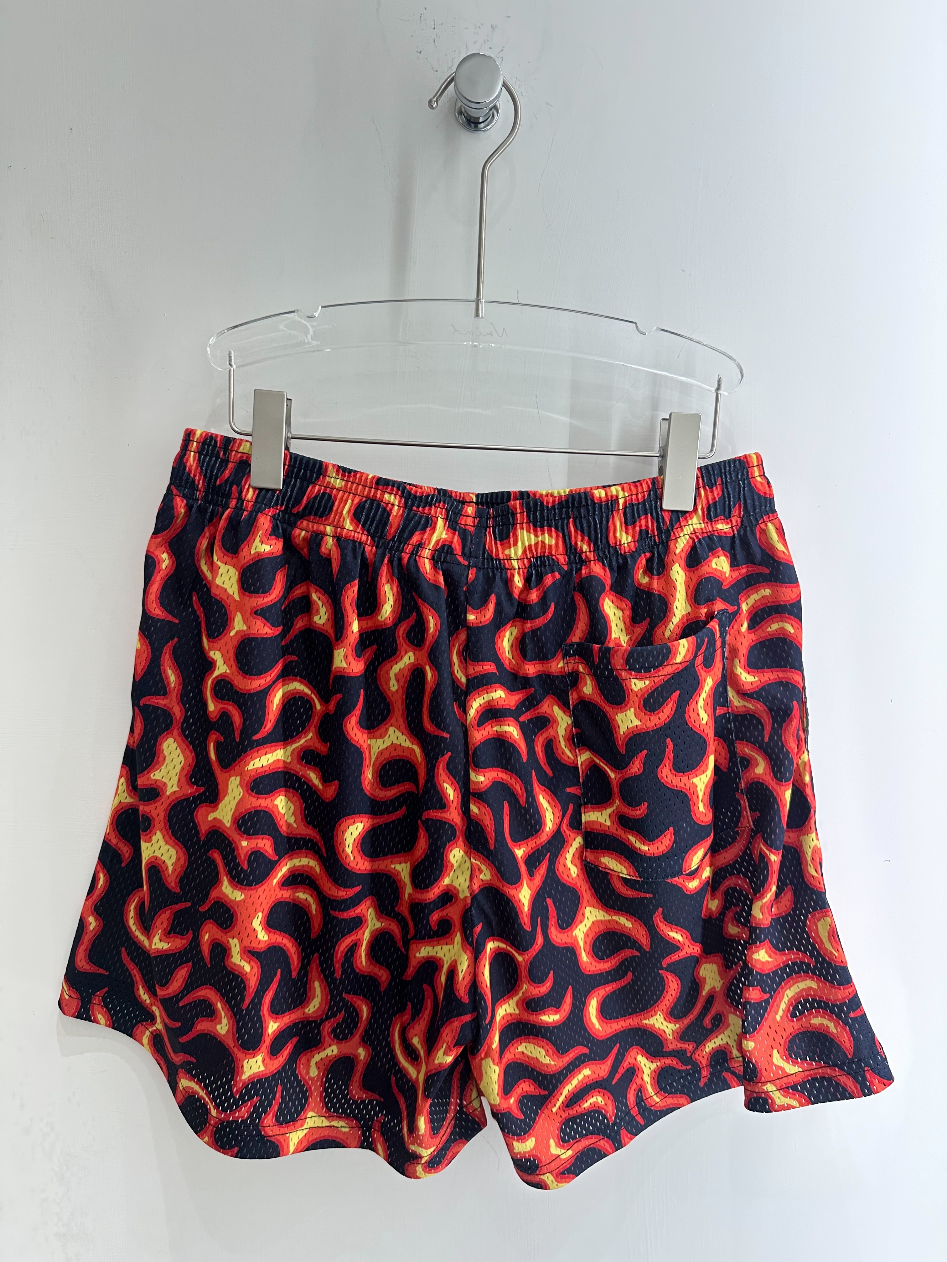 MTA FLAME SHORTS 網布火焰短褲