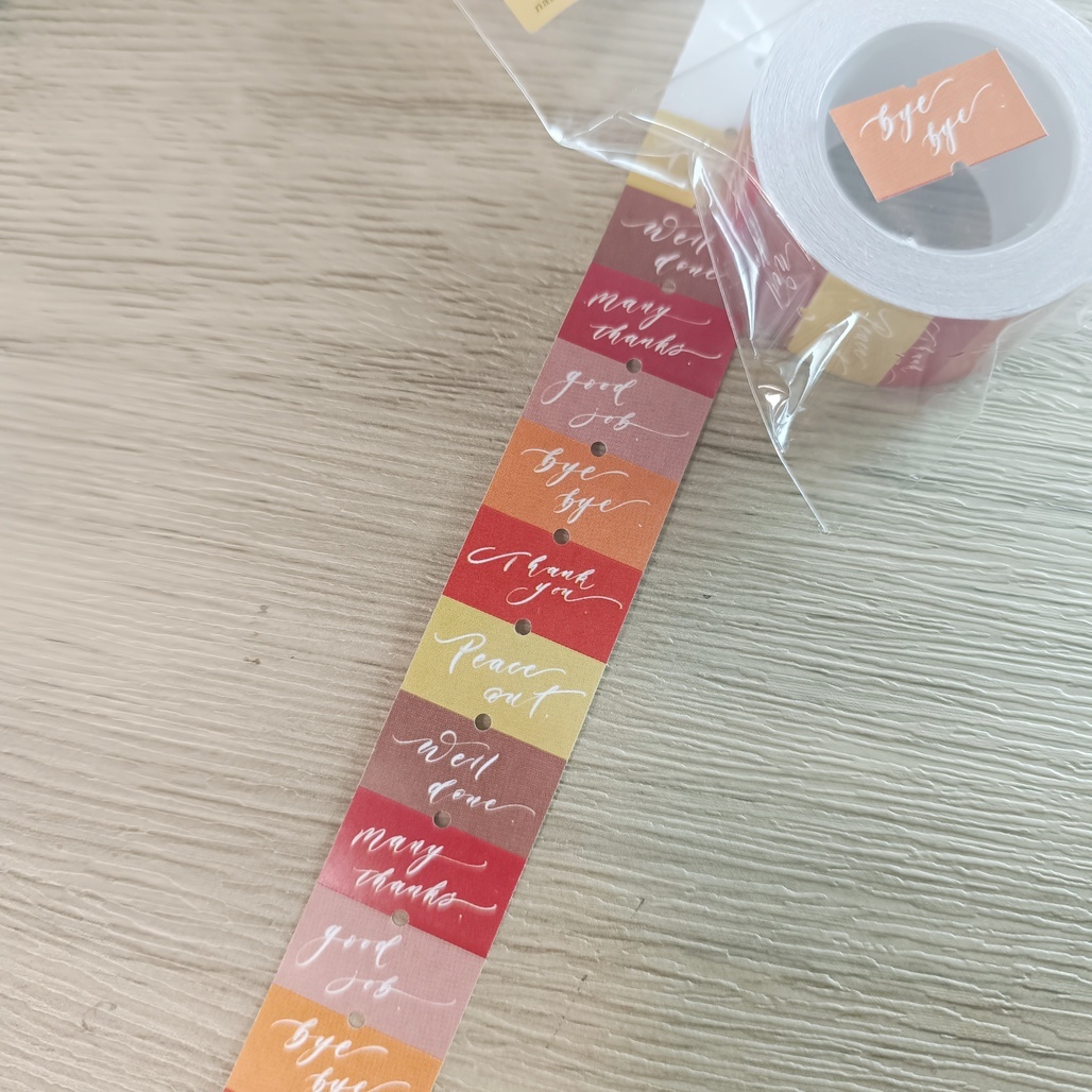 茄子先生．Nice Words 標籤機貼紙卷  <整捲/分裝>