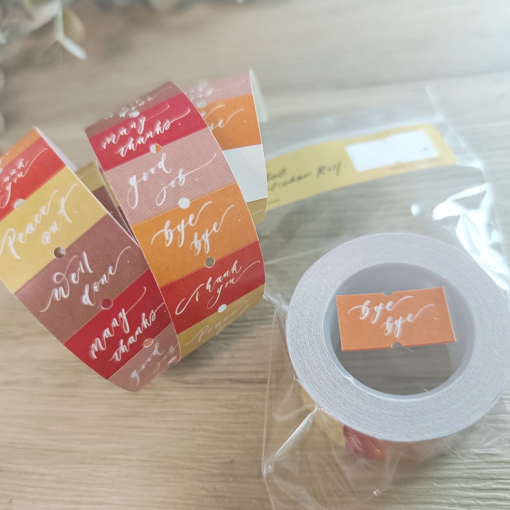 茄子先生．Nice Words 標籤機貼紙卷  <整捲/分裝>