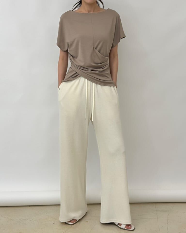 SA5163 交叉腰柔軟Tee