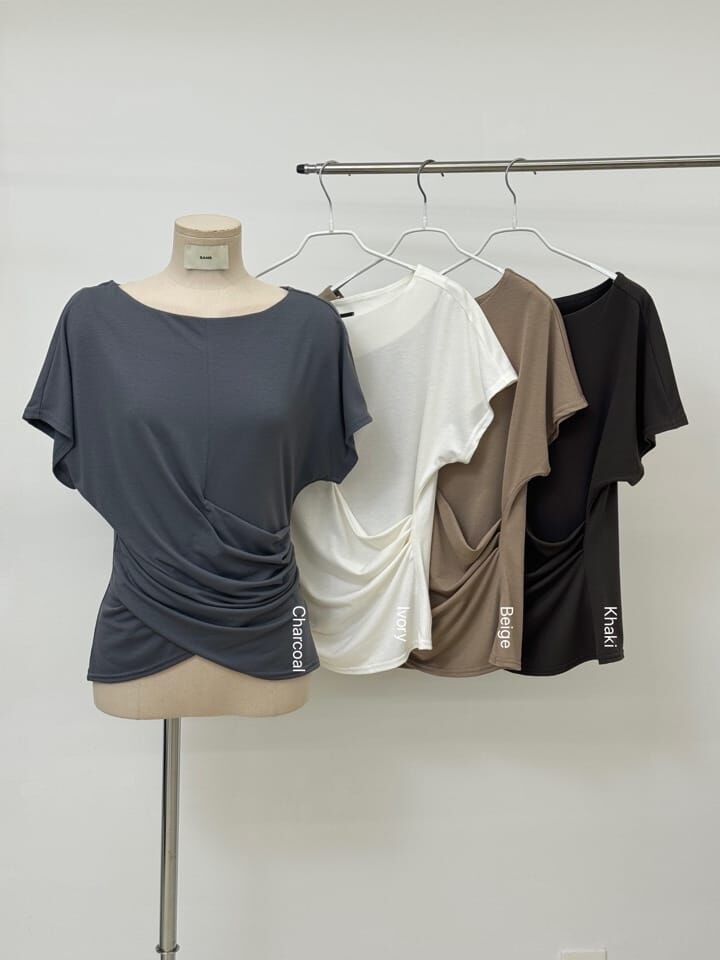 SA5163 交叉腰柔軟Tee