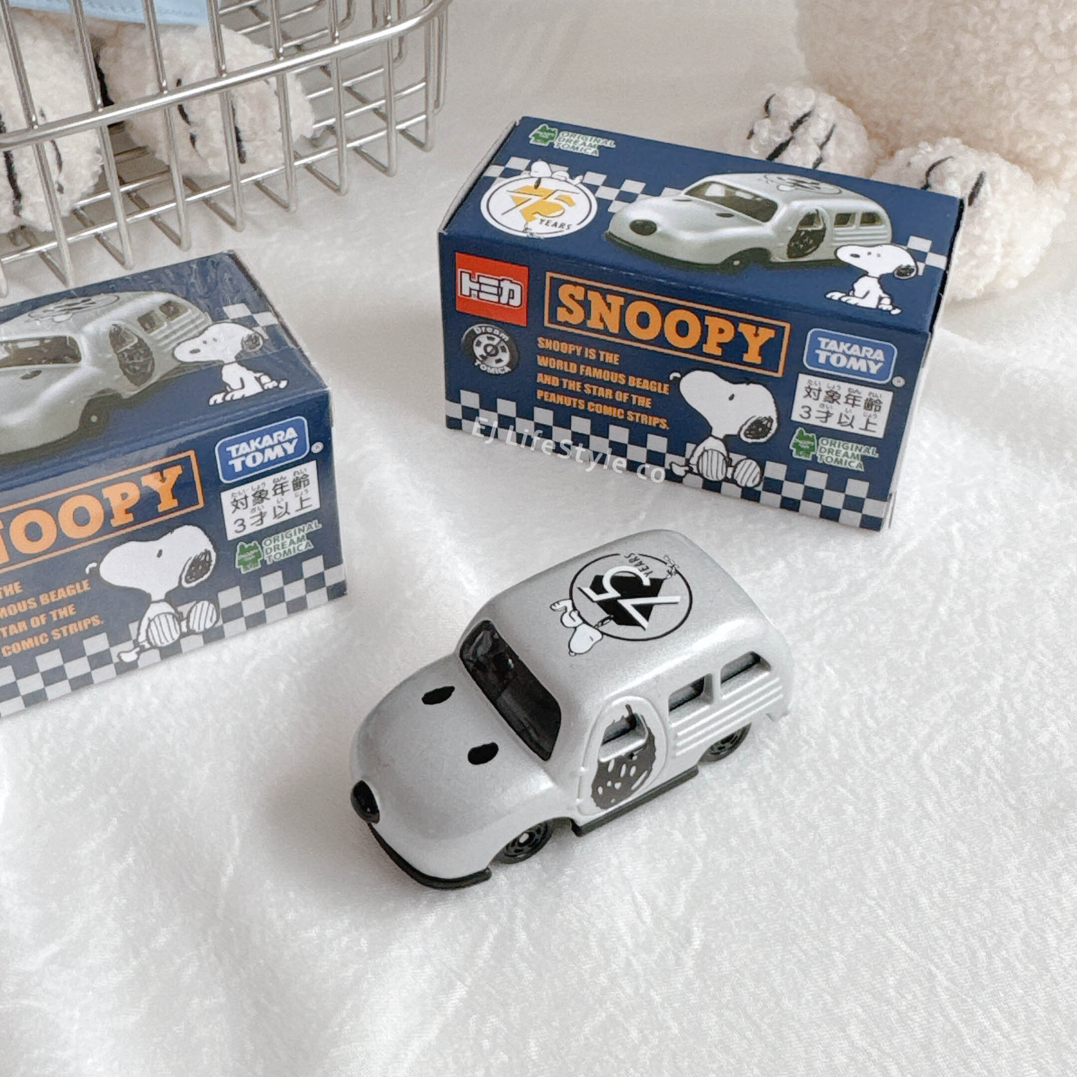 🇯🇵 SNOOPY X TOMICA 75週年限定 銀色小汽車 小車 玩具車 史努比 / 現貨