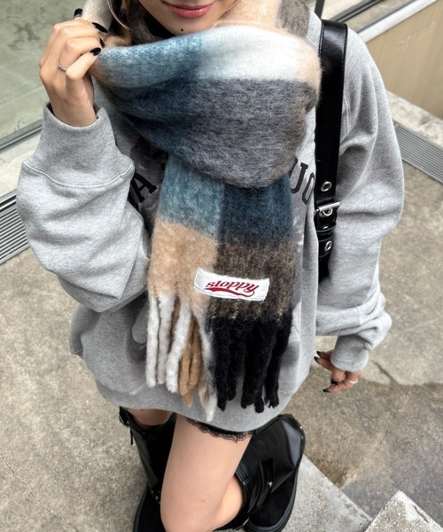 <辣妹限定🌶️> Who's Who Gallery Sloppy 豹紋 格紋 素色 圍巾 十二色