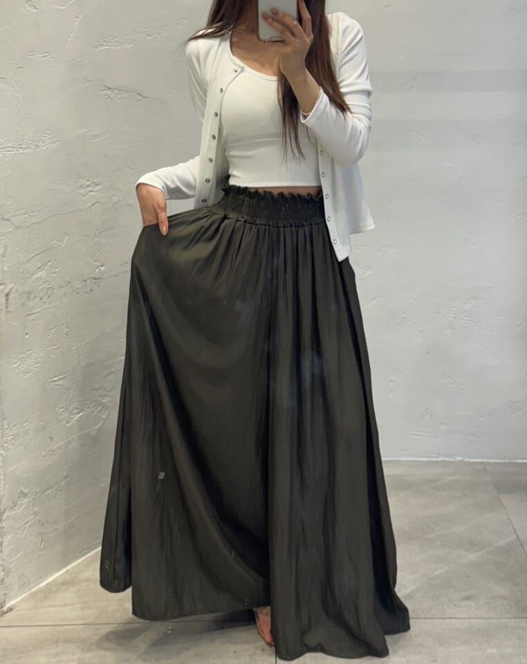 SA5165 粗橡筋腰長裙褲