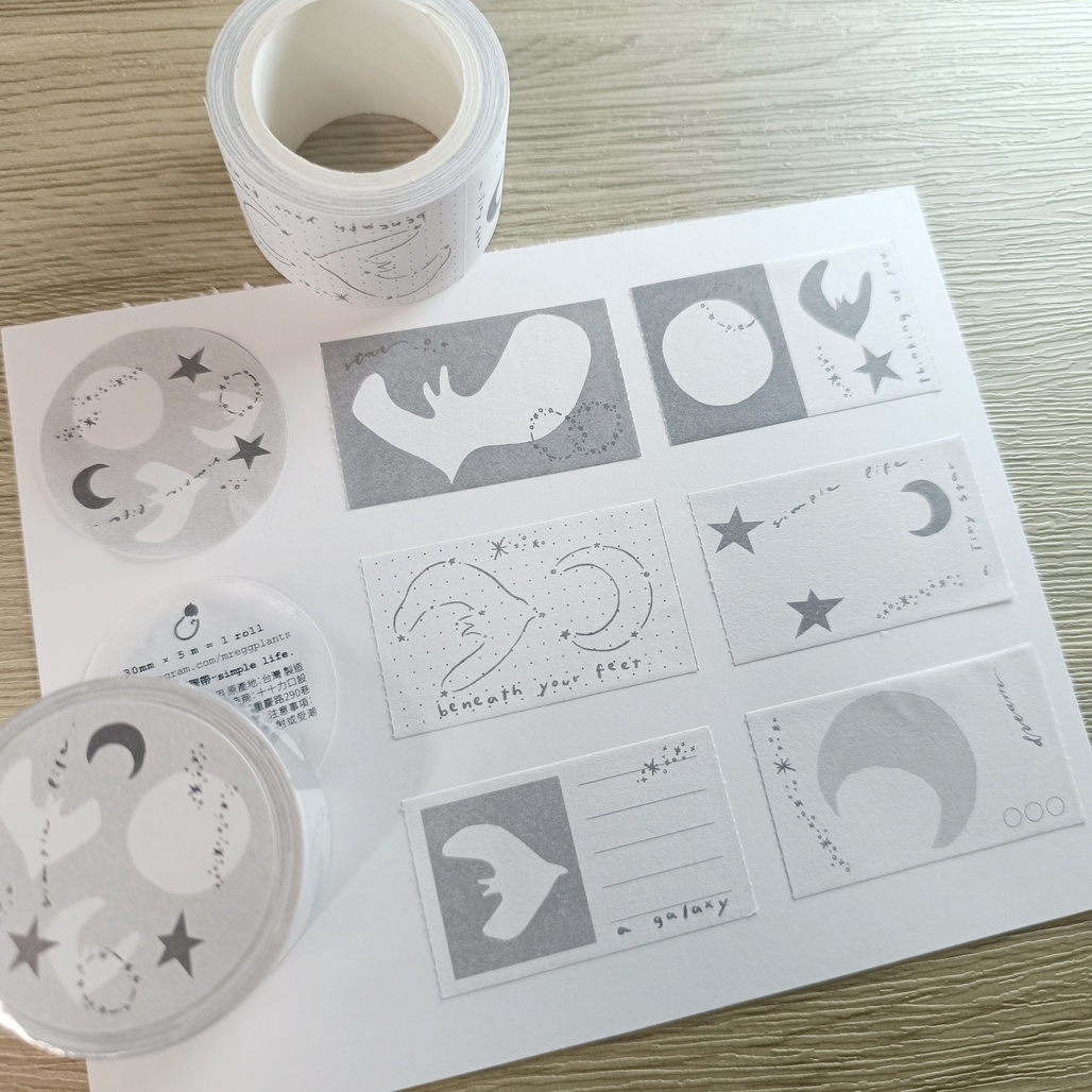 茄子先生．Simple Life 便利貼紙膠帶 整捲