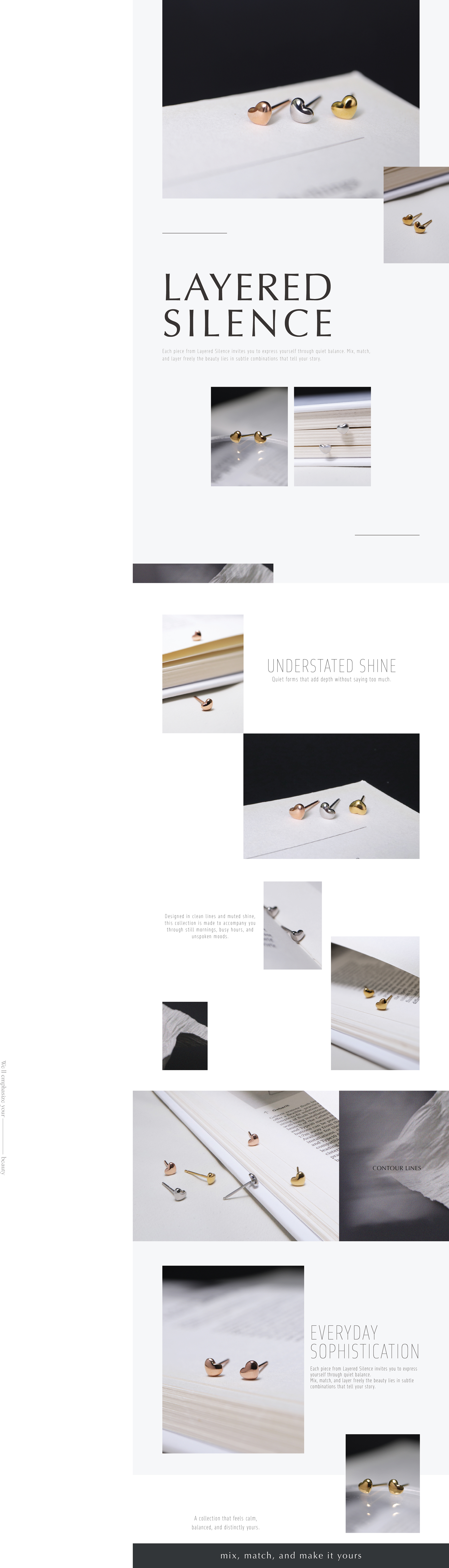 恬意 愛心耳環｜Miestilo Jewelry設計師輕珠寶品牌｜舒飾質感每一刻