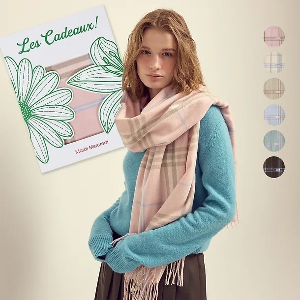 Mardi Mercredi WOOL MUFFLER CHECK