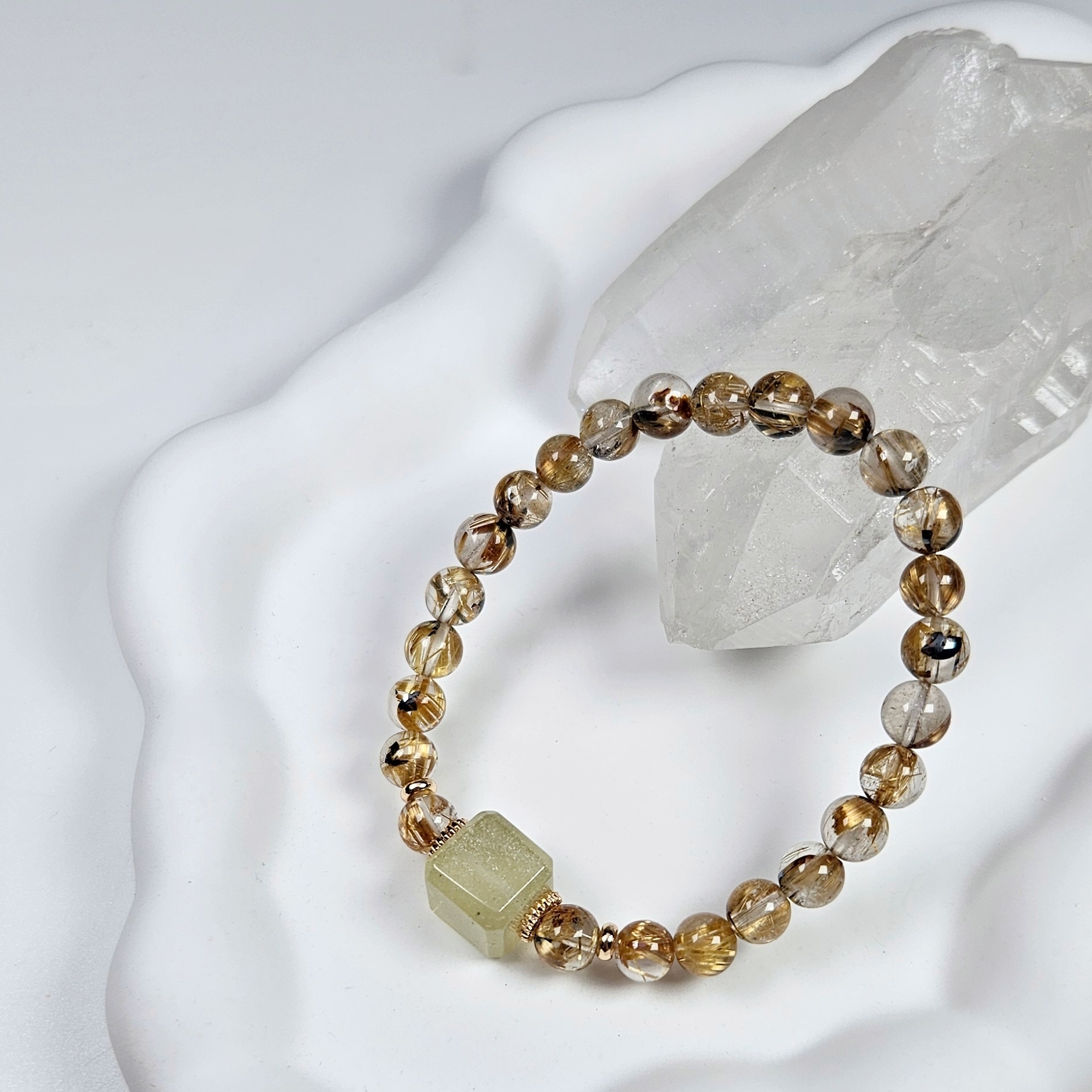 利比亞方糖×鈦晶 手鍊