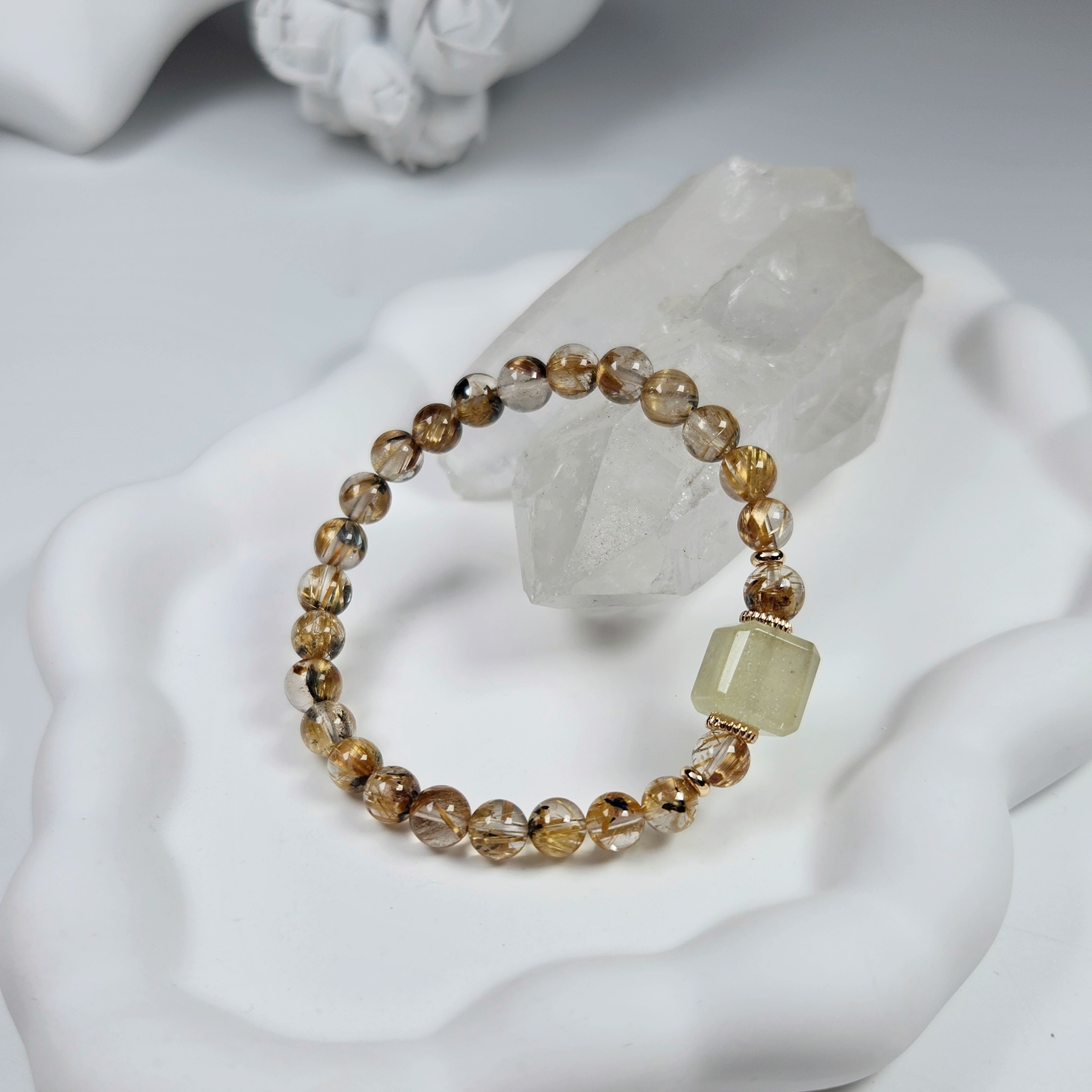 利比亞方糖×鈦晶 手鍊