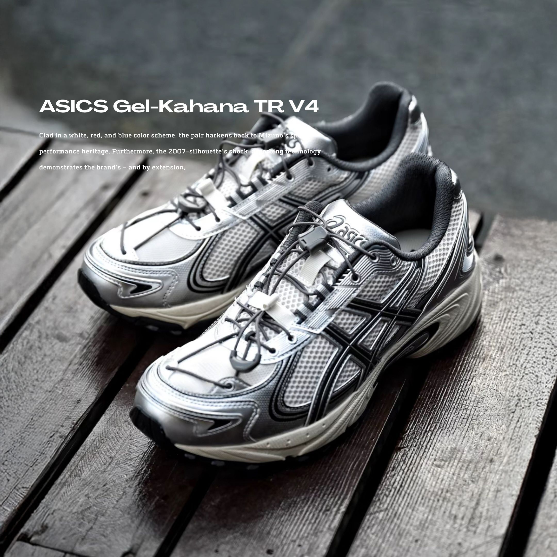 NICEDAY 代購 ASICS Gel-Kahana TR V4 銀白 白銀 復古 機能 慢跑 1203A497-200