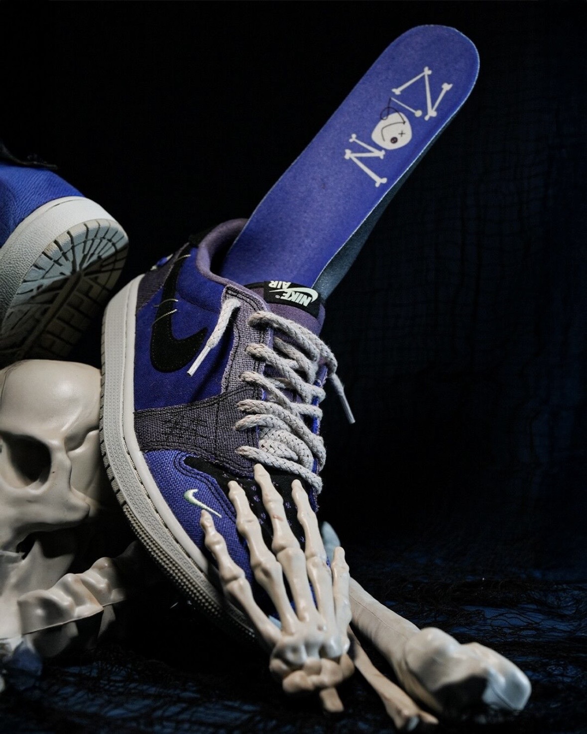 <☠️萬聖節限定款☠️> Zion Williamson x Nike Air Jordan 1 Retro Low OG "Voodoo Alternate" 巫毒娃娃 紫色 IH2309500