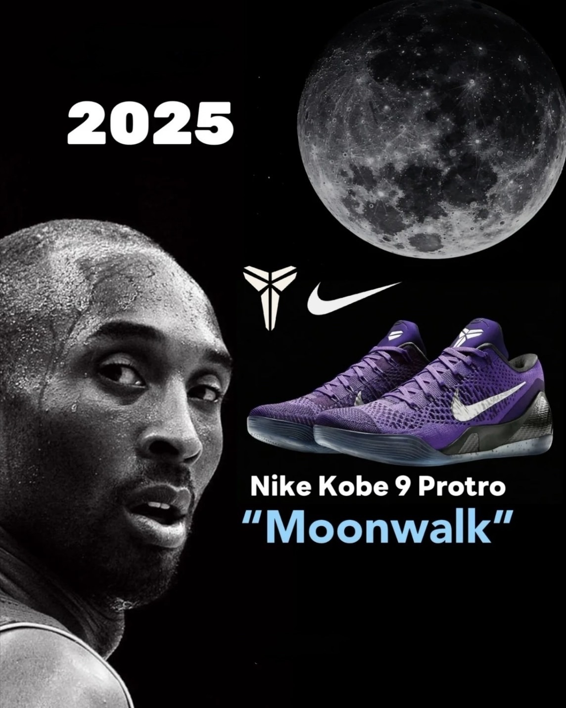 NIKE KOBE 9 ELITE LOW 'MOONWALKER' 月球漫步 紫色 黑曼巴 籃球鞋 男鞋 IM0465-500