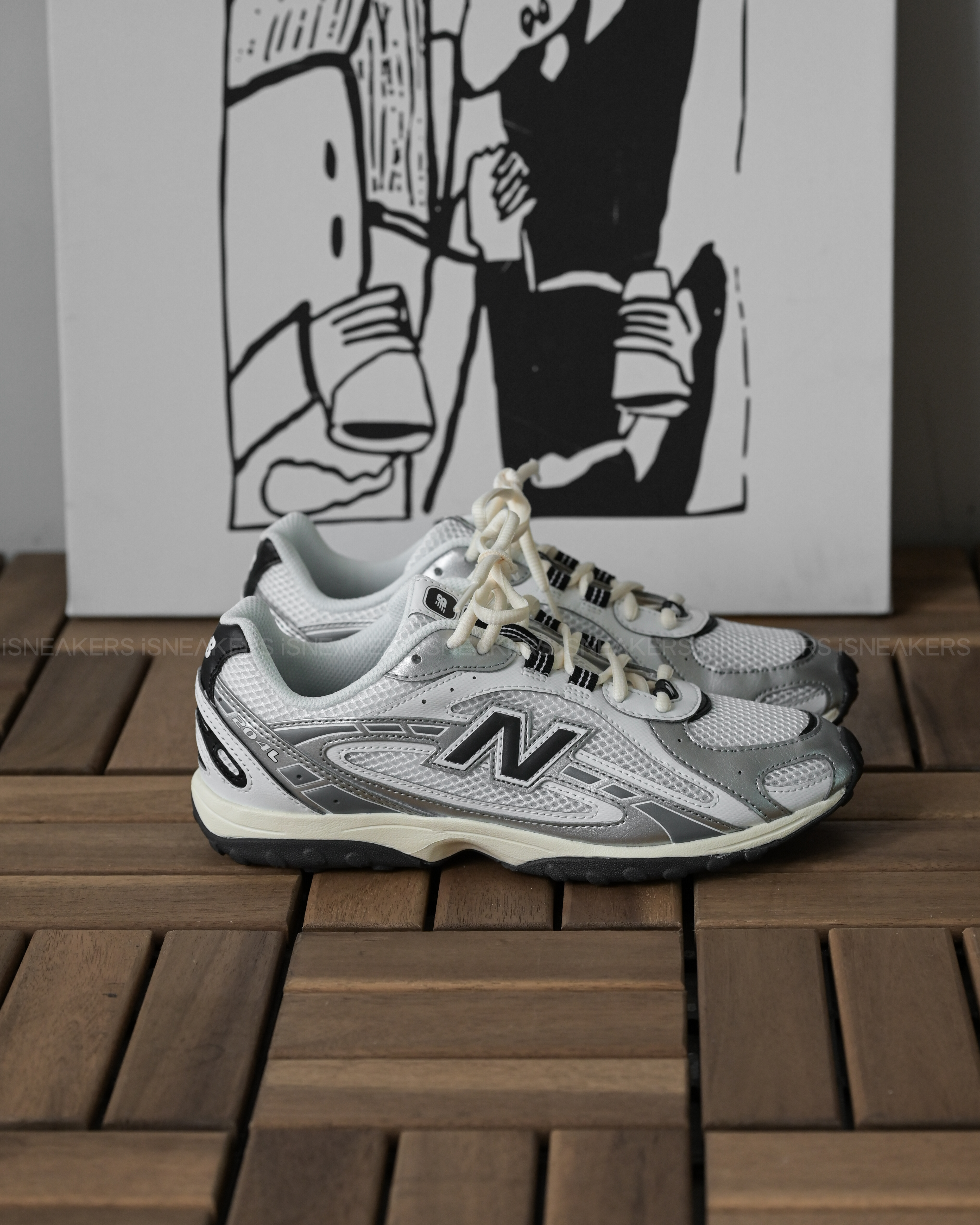 iSNEAKERS｜New Balance 204L "Silver Metallic Black" 銀黑 U204LSWD