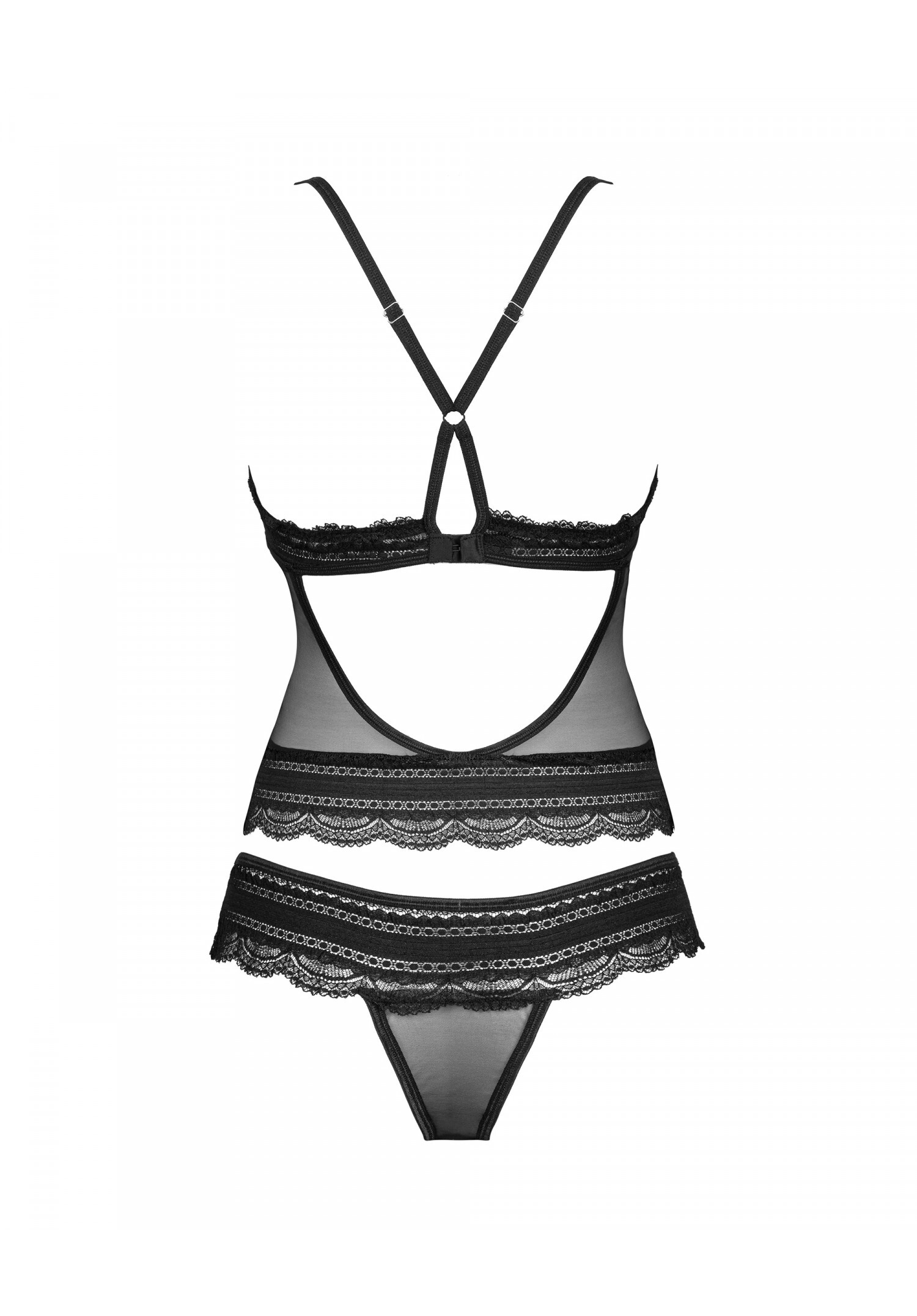 Obsessive - Ivannes 透視輕薄蕾絲睡衣套裝 (S/M/L/XL/XXL/XXXL)