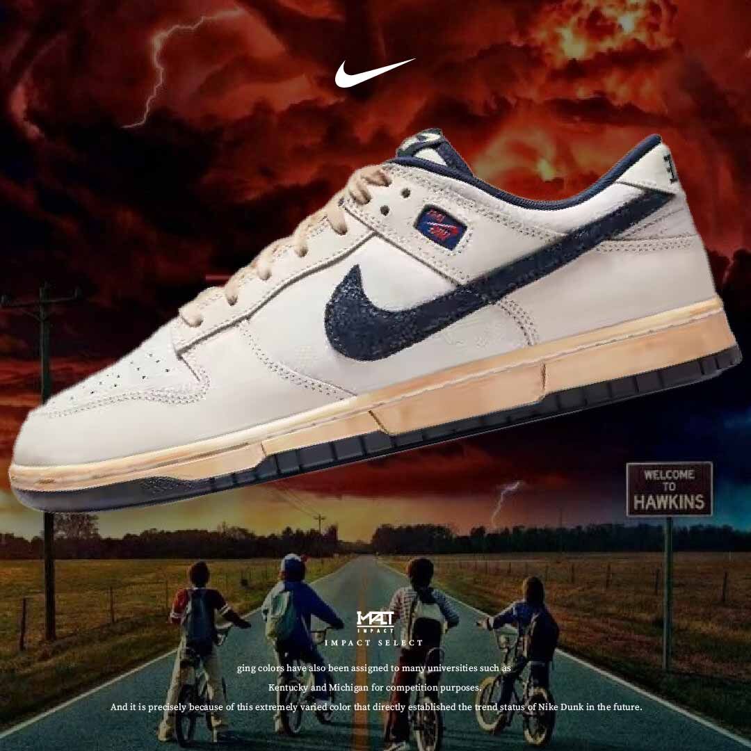 Nike x 怪奇物語 Stranger Things Dunk 奶油白 怪奇物語 顛倒世界 IH6766-001