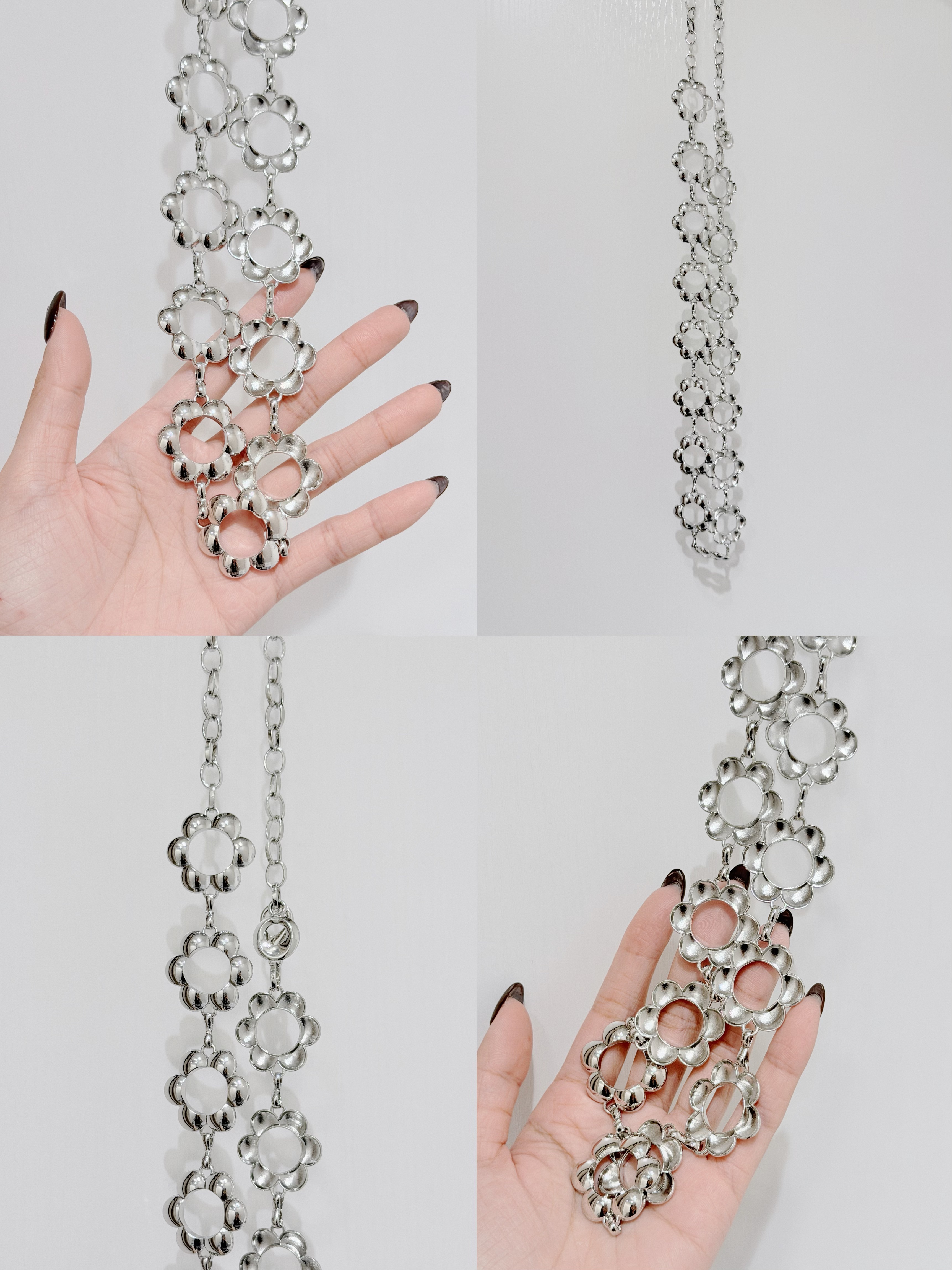 A0286｜日系立體感空心大花花腰鏈  ༘⋆✿