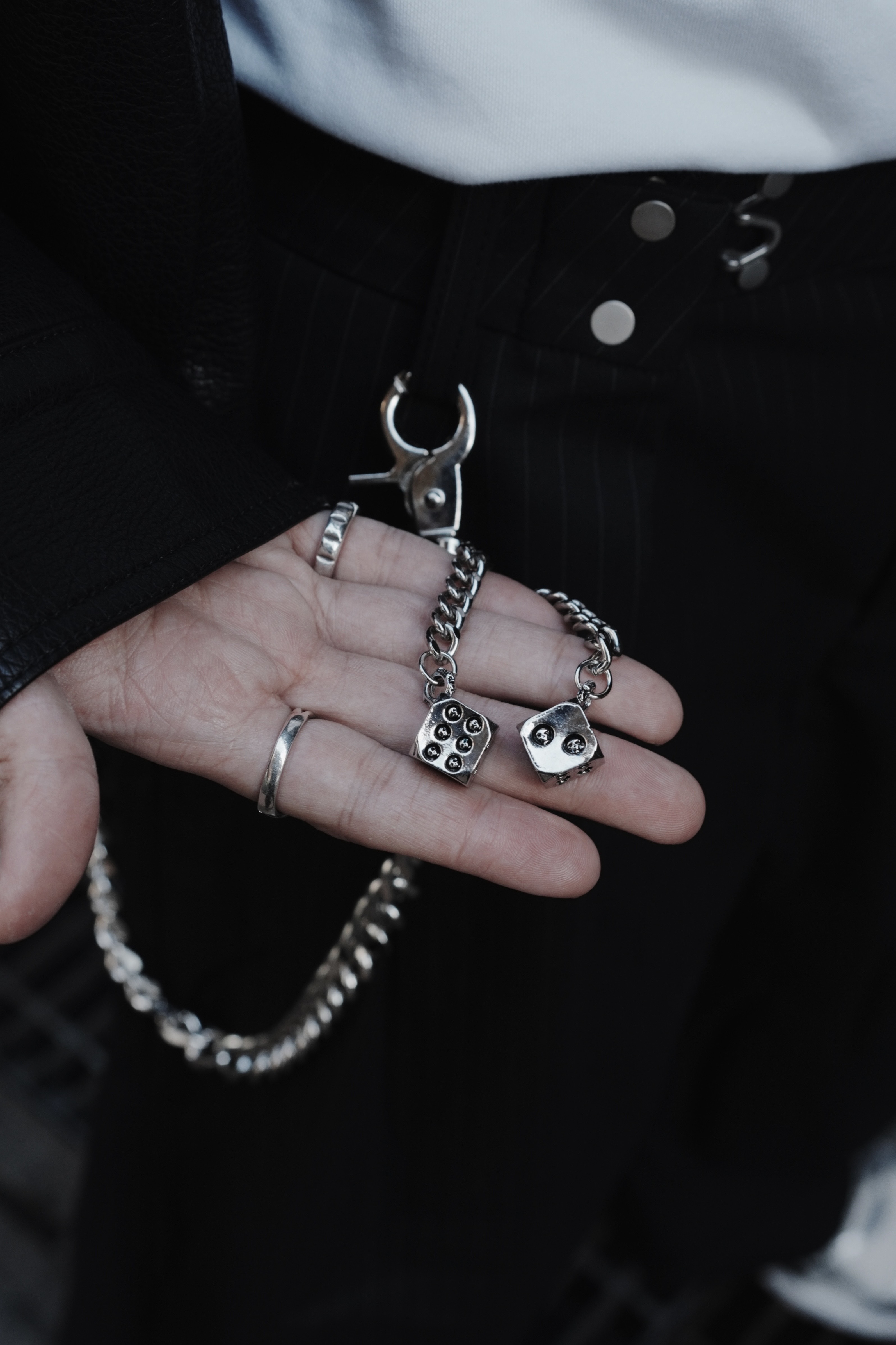 XIN SELECT 古巴鍊 金屬 粗鍊 骰子 腰鍊 褲鏈