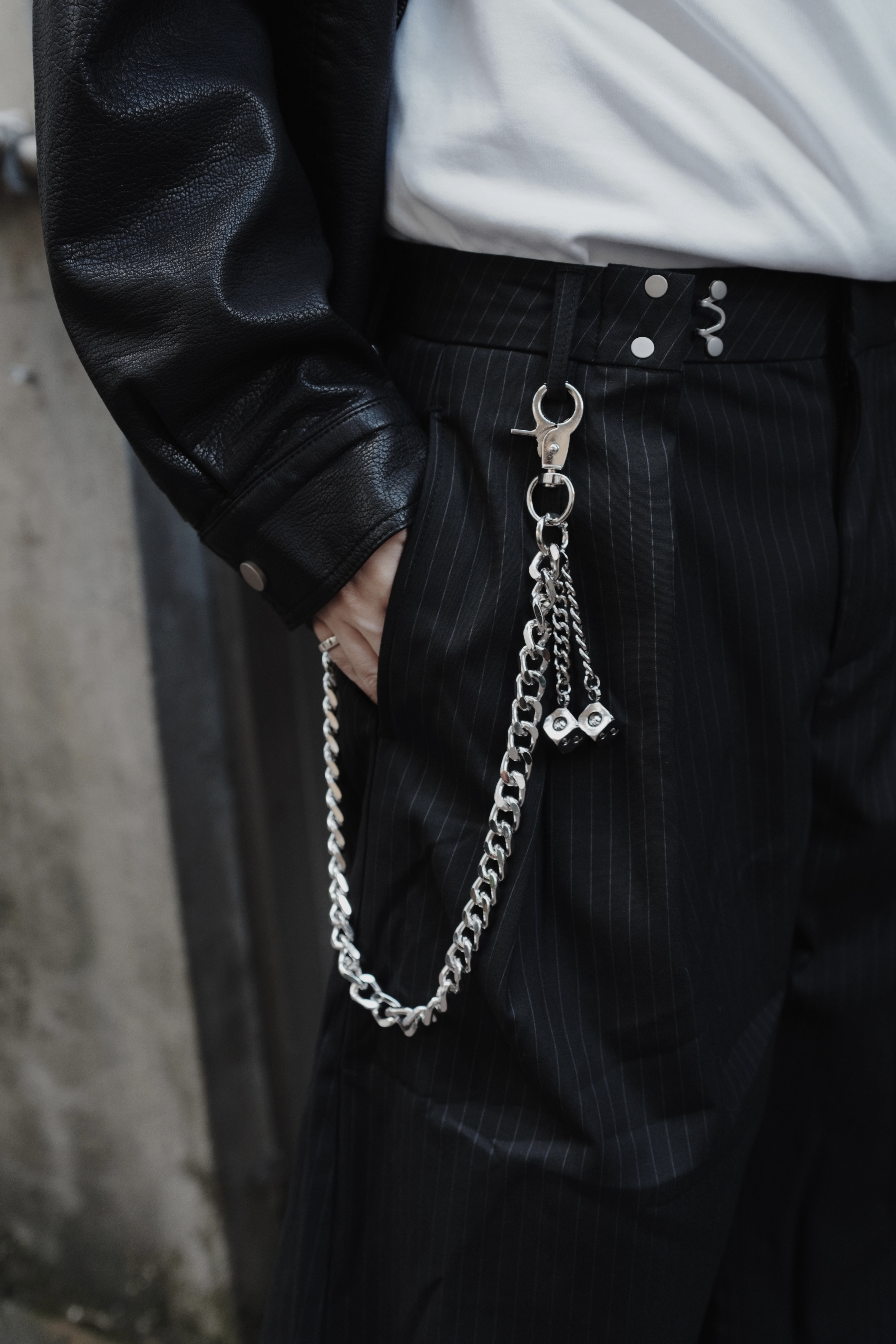 XIN SELECT 古巴鍊 金屬 粗鍊 骰子 腰鍊 褲鏈