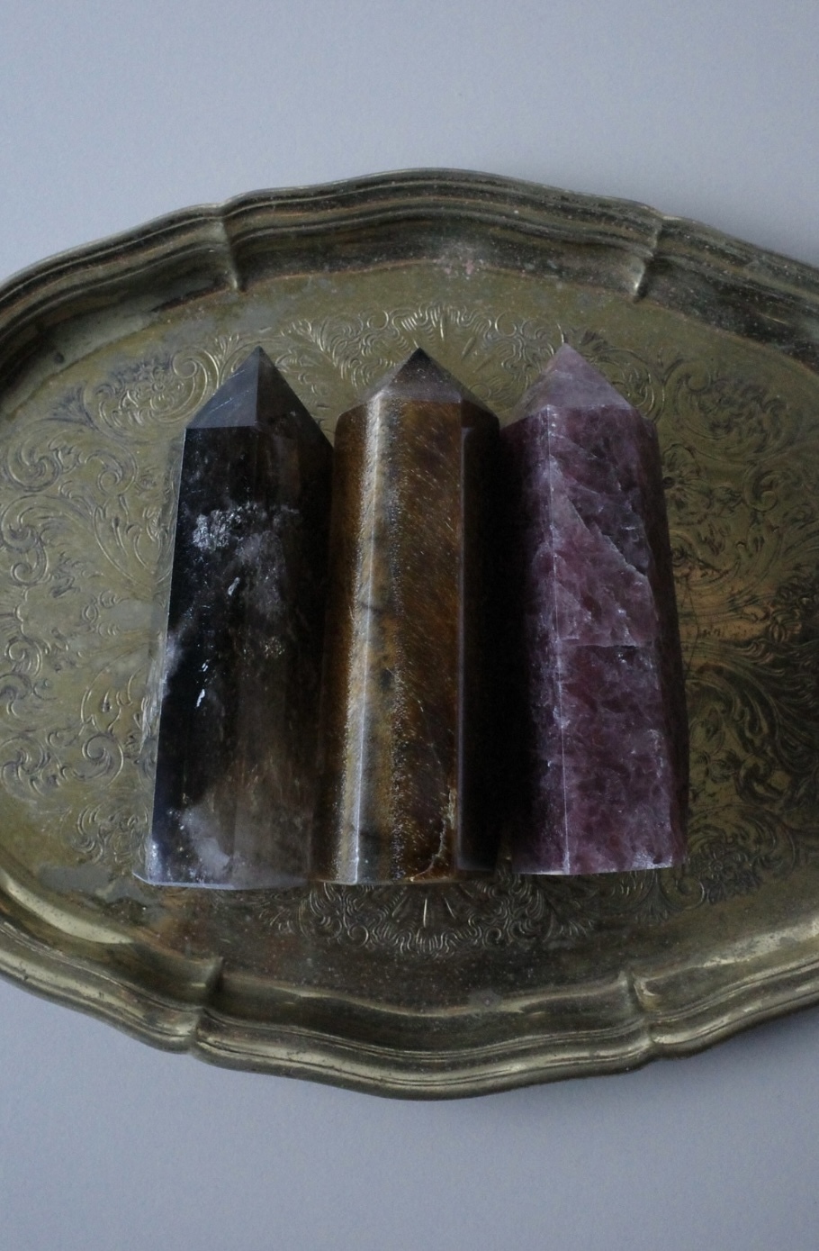 HOHO💙 💚 💛 💜   無穿孔水晶柱