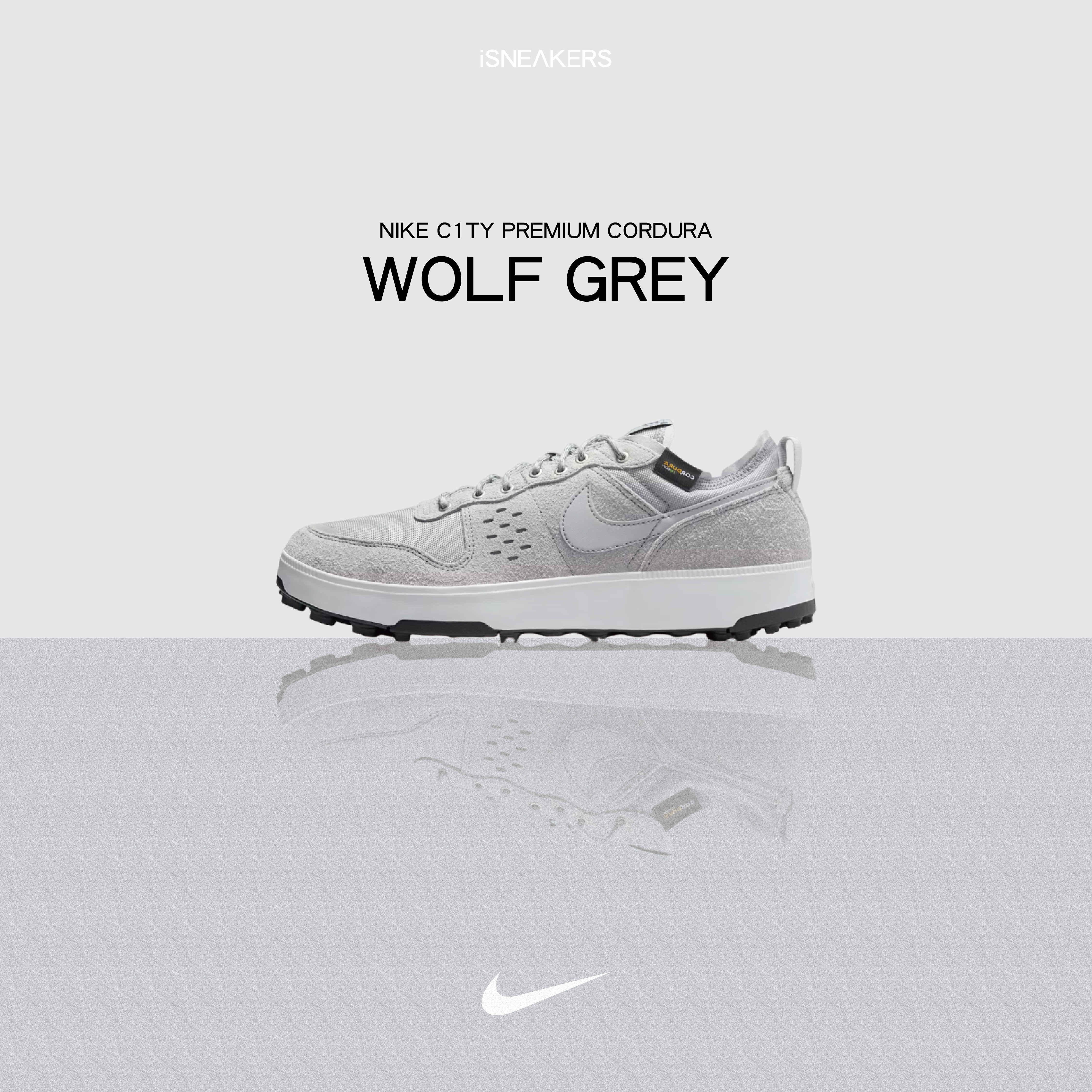 iSNEAKERS｜Nike C1TY Premium Cordura "Wolf Grey" 煙灰 HJ4316-002