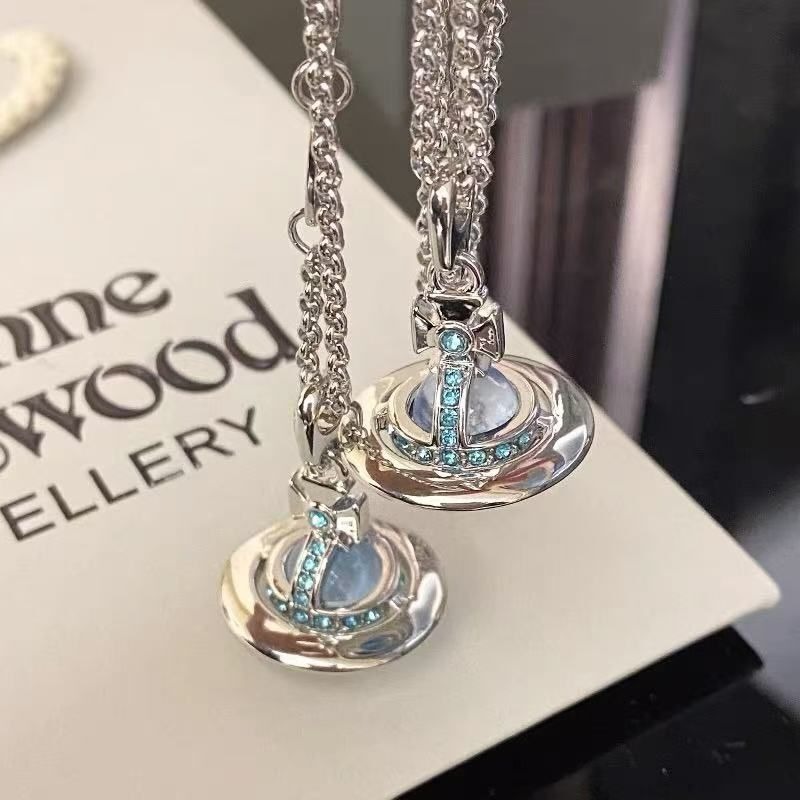 Vivienne Westwood冰川藍色頸鏈 (S~L)