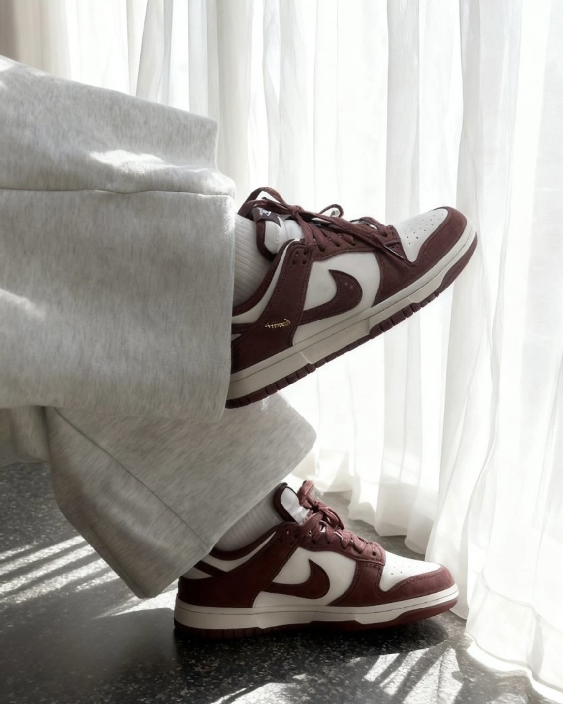 Nike Dunk Low 小銀勾 麂皮 復古 低筒 酒紅