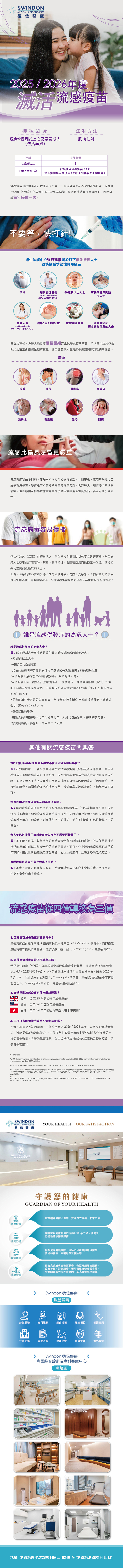 Swindon Medical 德信醫療 流感疫苗 Flu Vaccine