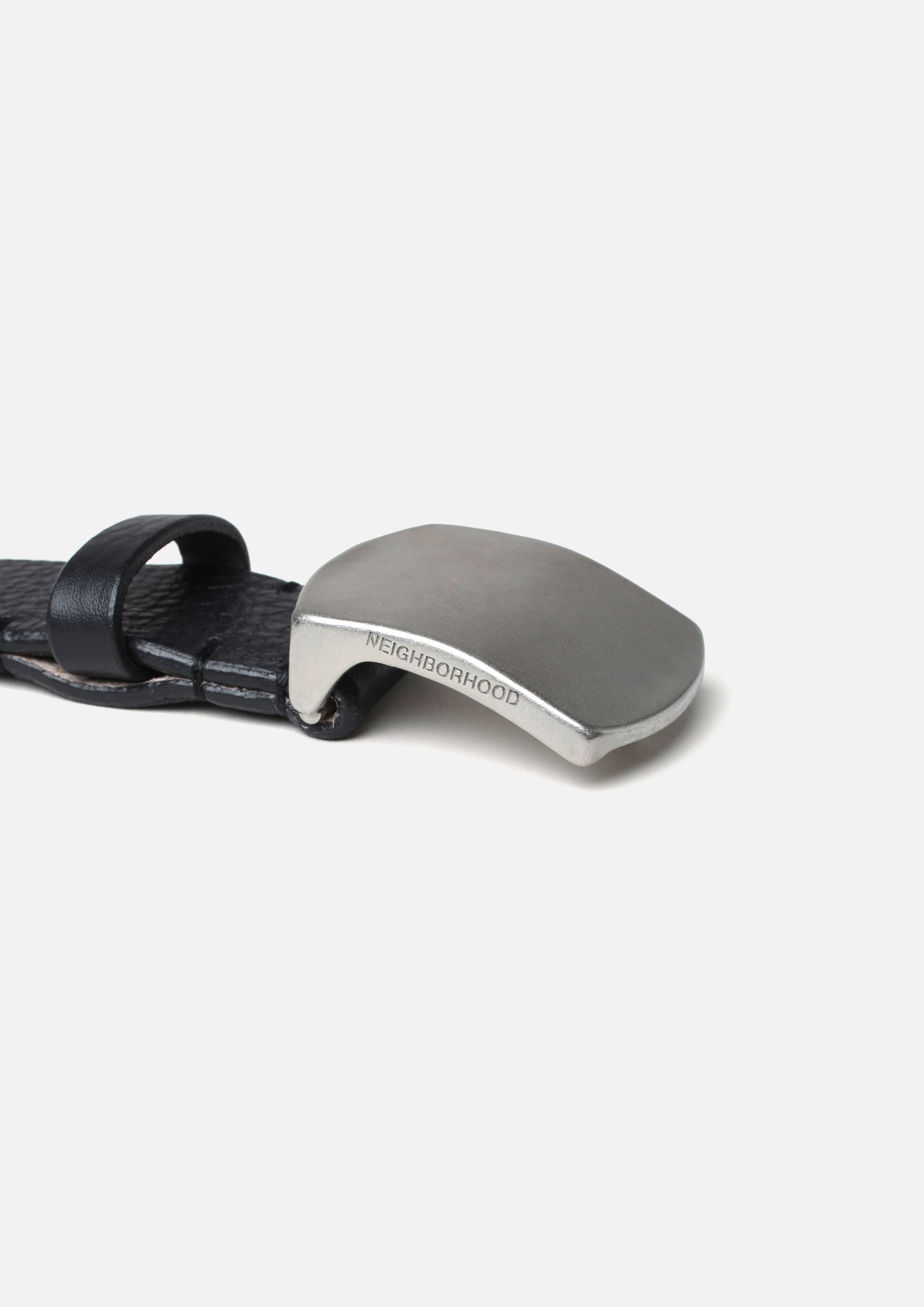 2025AW NEIGHBORHOOD NBHD LEATHER BELT WIDE 皮革 皮帶 現貨 252PKNH-AC02