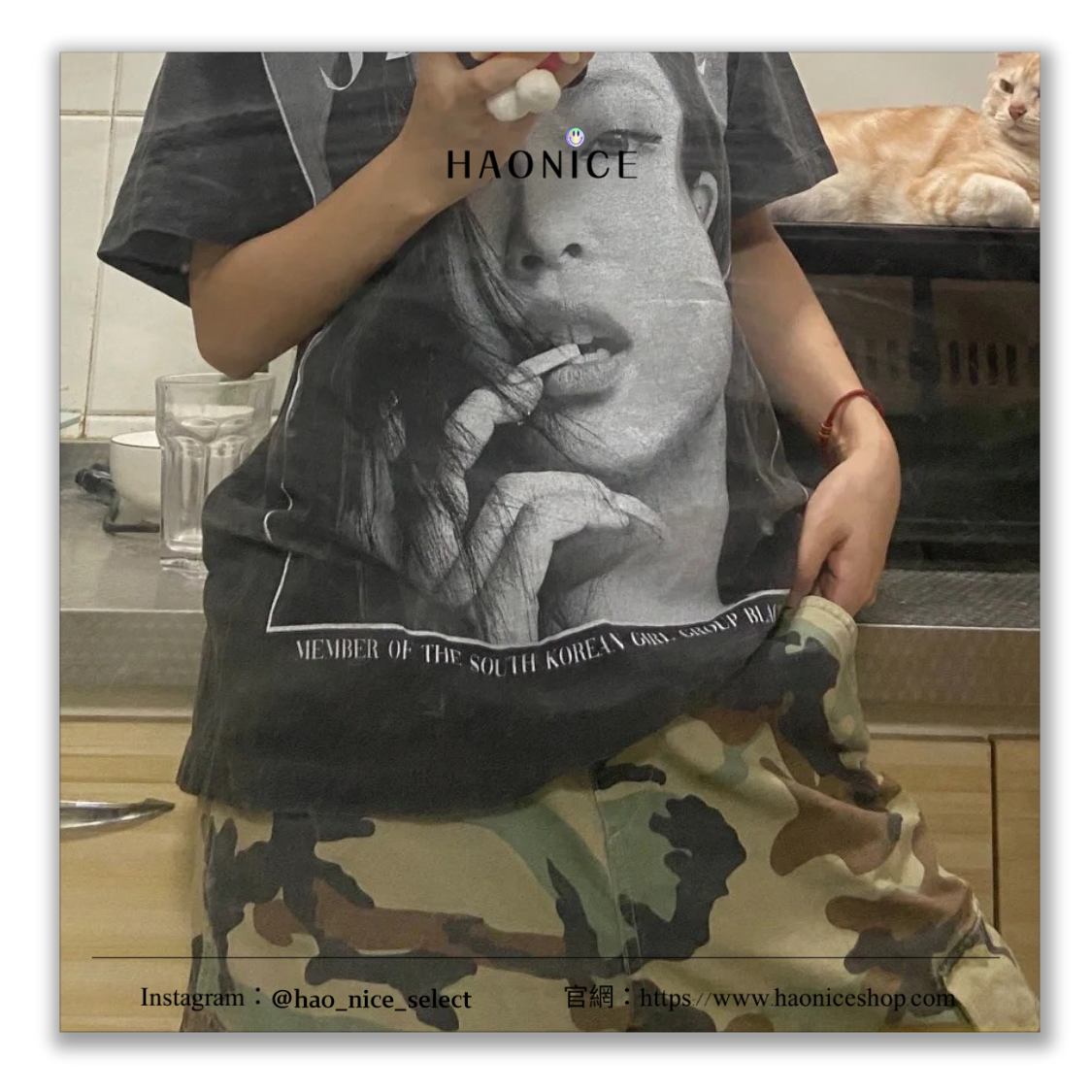 【HAO NICE】復古潮流✨日系復古潮 迷彩工裝褲 直筒寬鬆休閒褲
