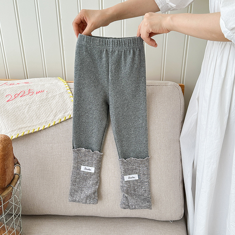 餅乾捲捲 假兩件內搭長褲