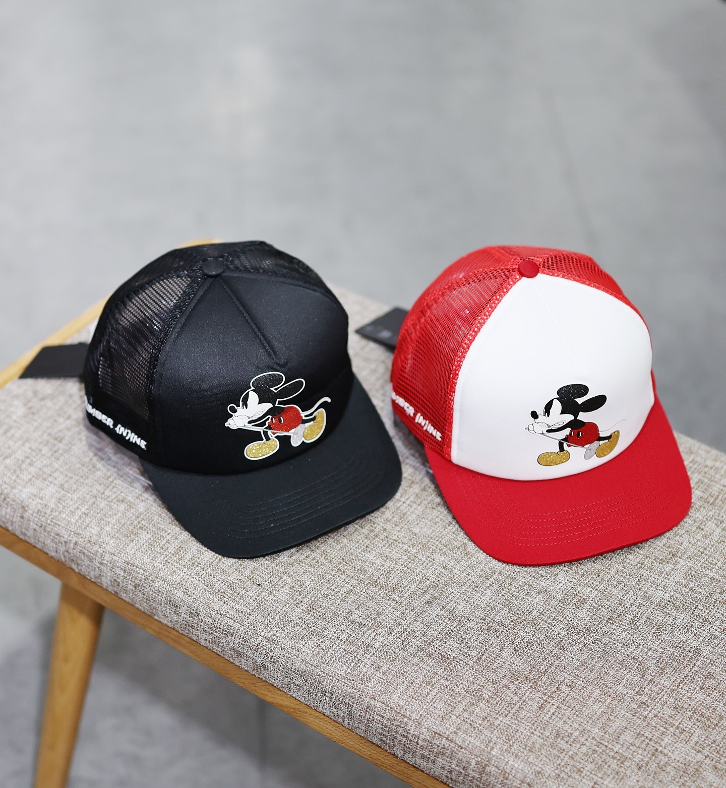 Supreme®/Number (N)ine®/Mickey Mouse Mesh Back 5-Panel Cap 米奇聯名帽
