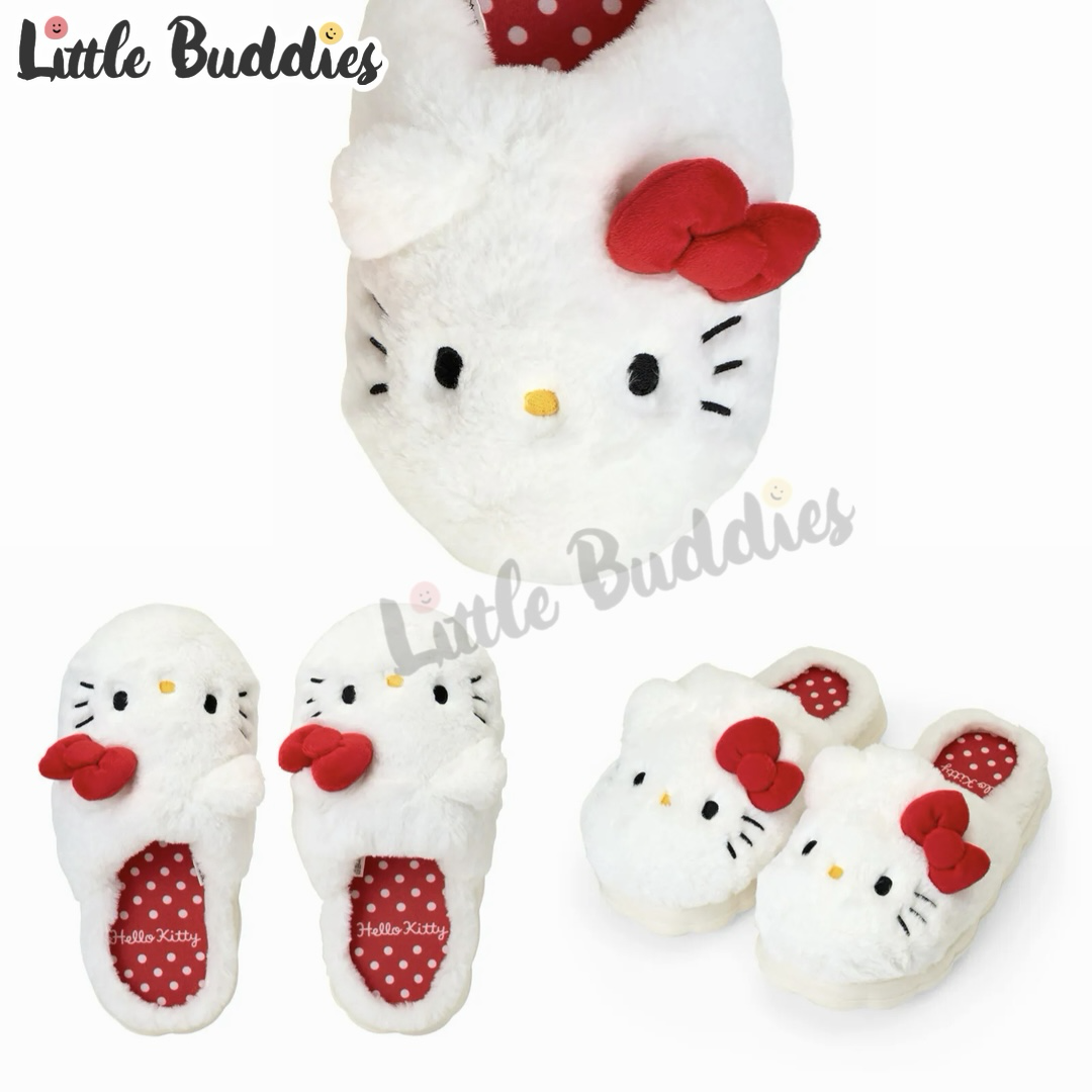 日本 Sanrio 冬日系列 成人毛毛起居拖鞋