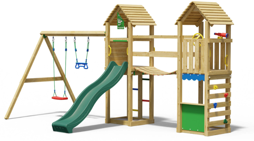 Jungle Cove | Tower playhouse with swing