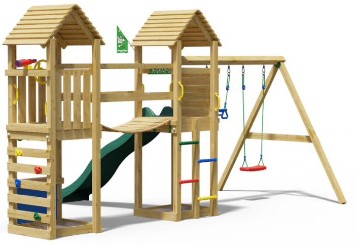Jungle Cove | Tower playhouse with swing