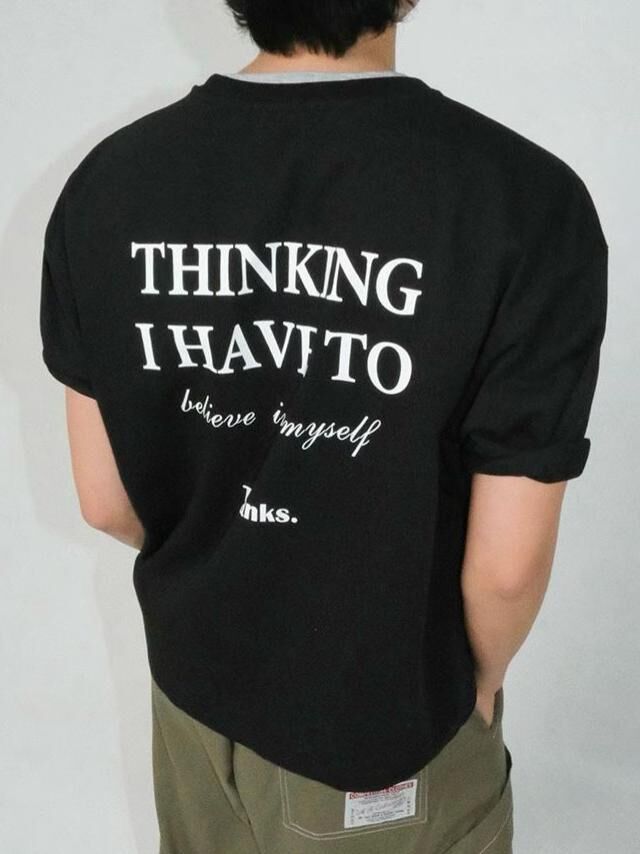 英文字短袖Boxy Tee T5822