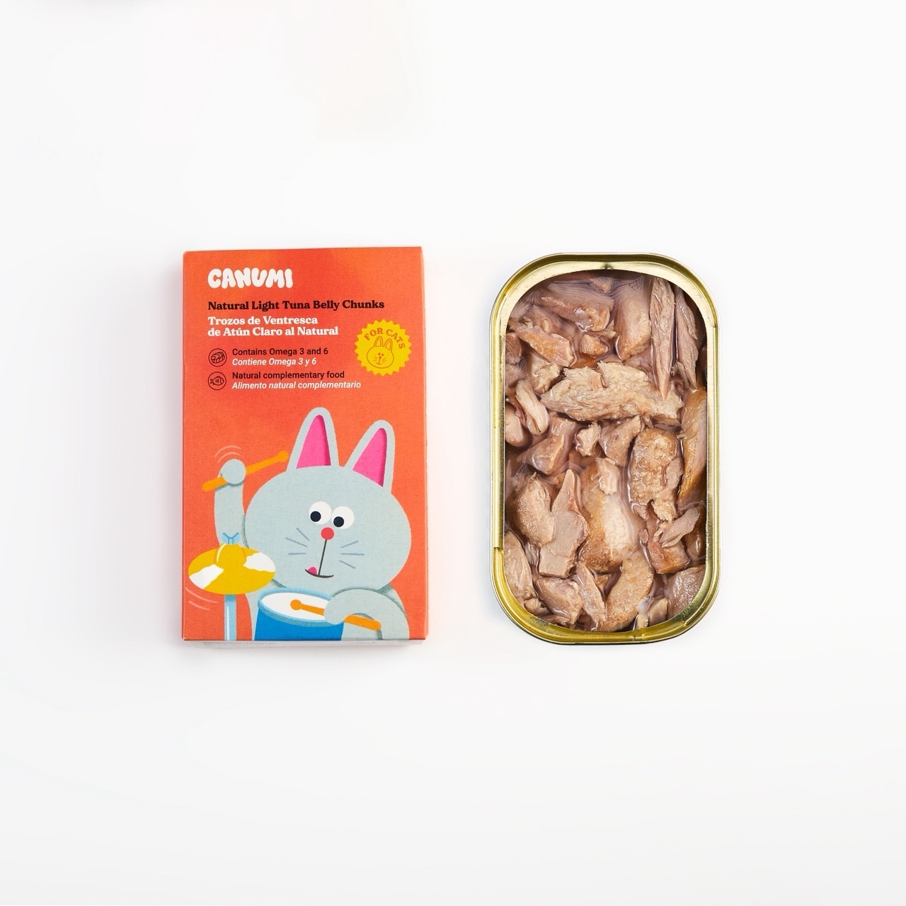 西班牙Canumi - 天然黃鰭鮪魚腹肉塊(貓咪）