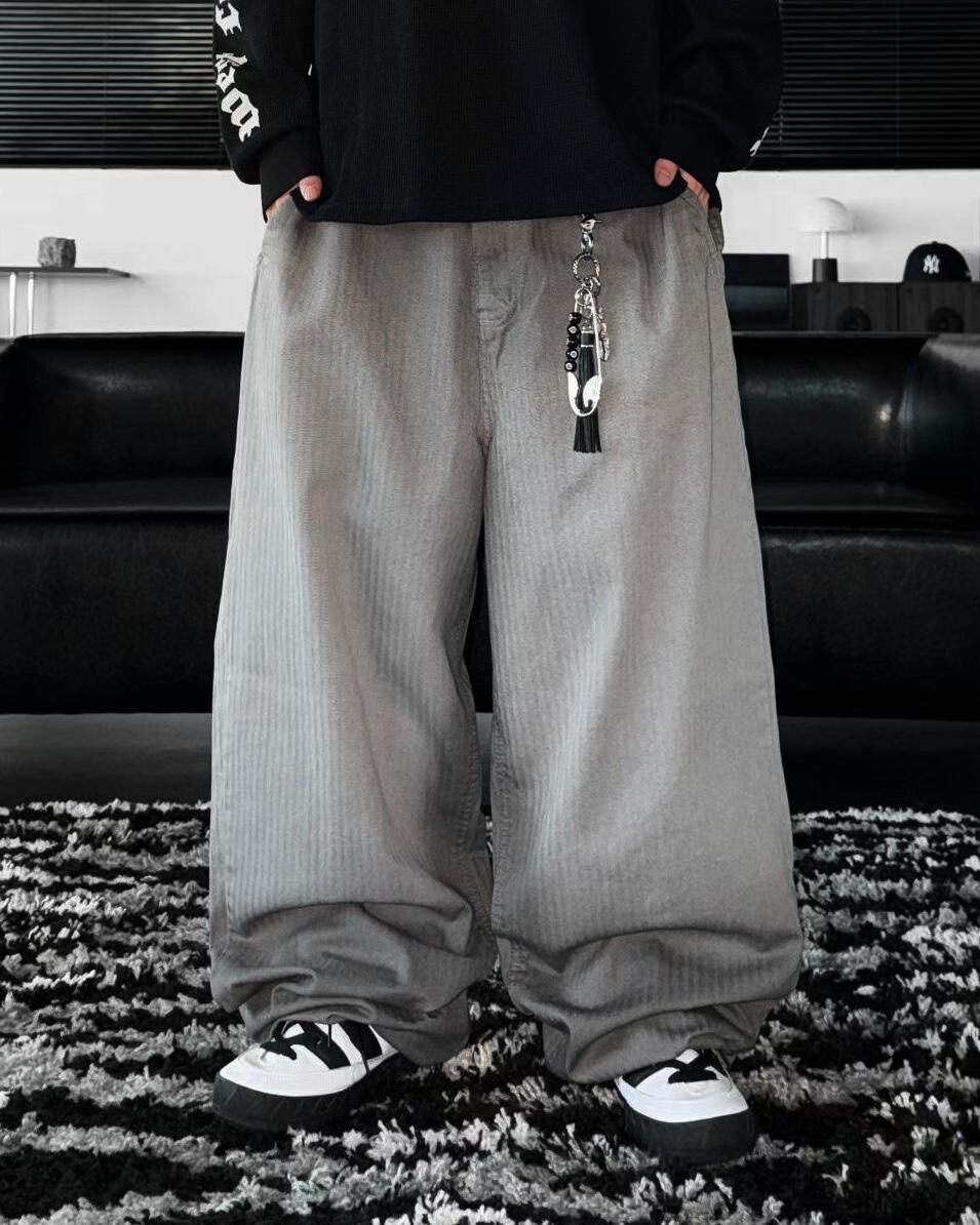 直紋鬆身褲 P3194