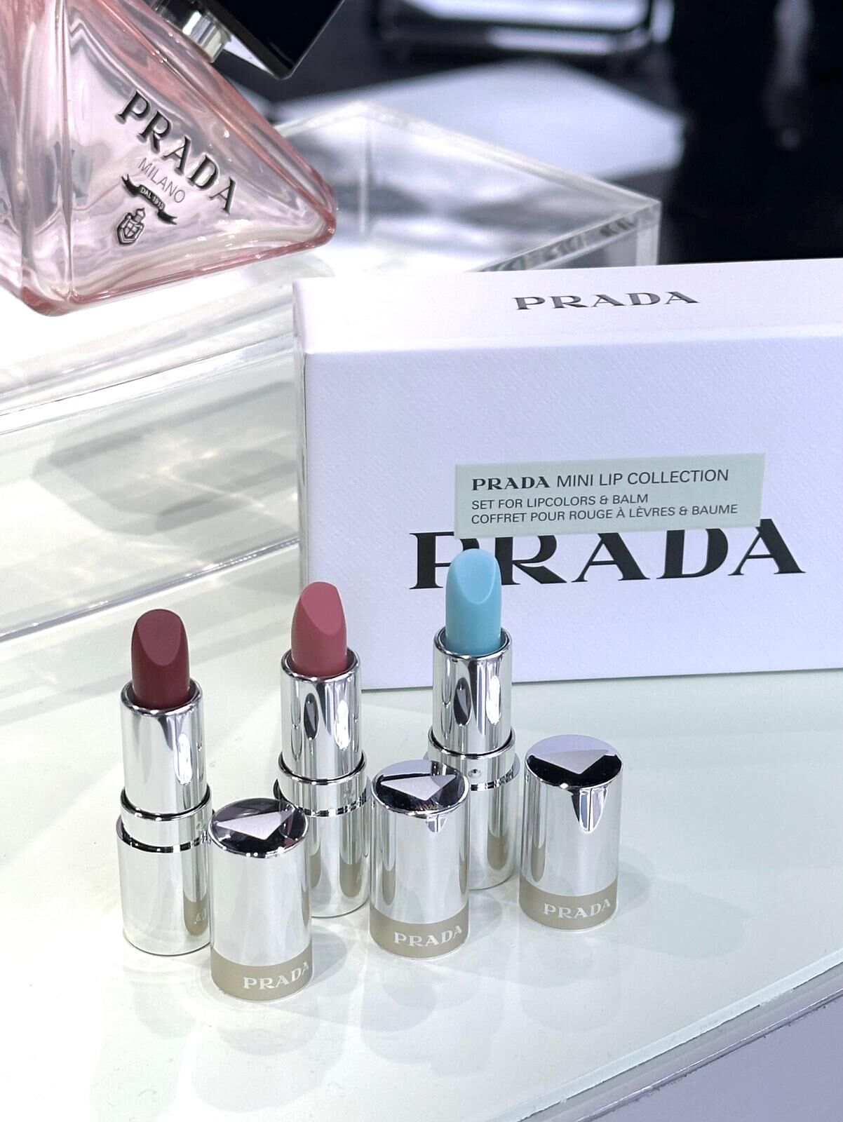 Prada 限量王牌迷你唇膏禮盒套裝 (1.3Gx3)