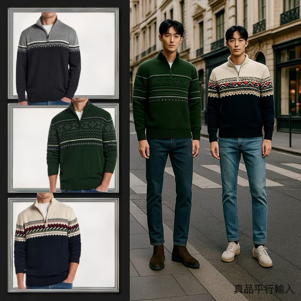 【預購】Weatherproof Vintage H102958 男裝1/4拉鏈冷杉