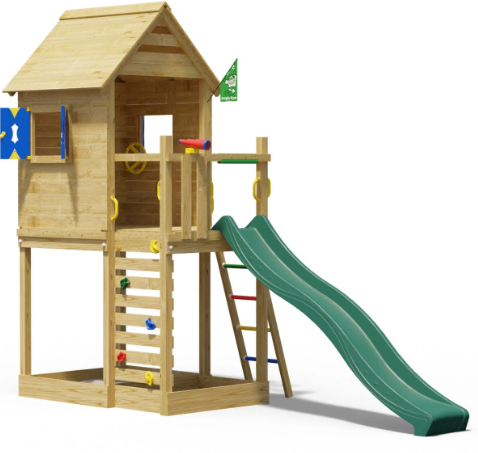 Jungle Oasis | Tower playhouse with slide