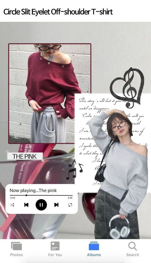 早秋預訂｜圓孔露肩抓絨衛衣