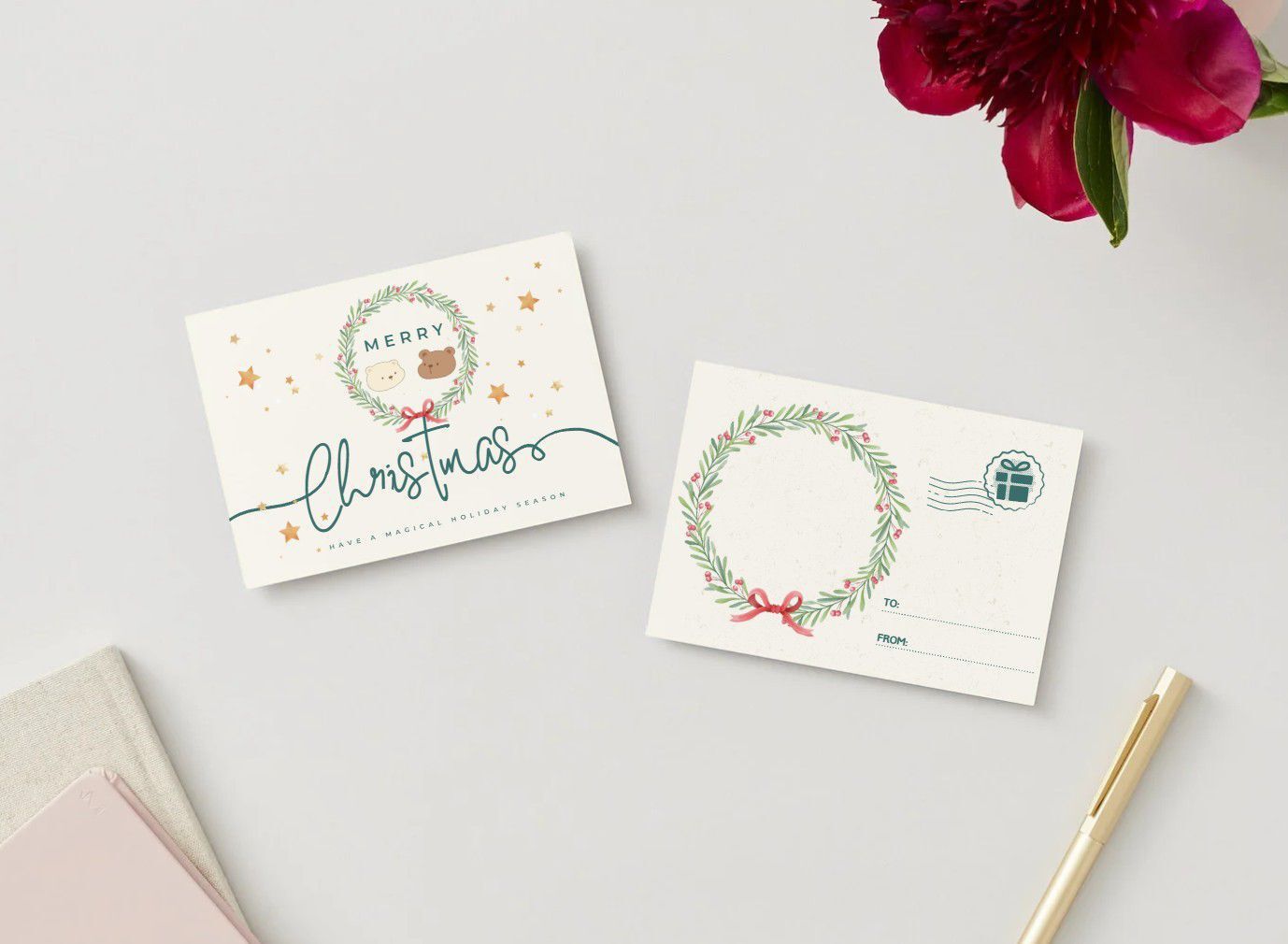 BBB Babycare 聖誕卡片姓名貼紙套裝