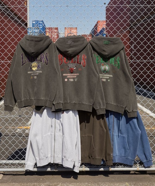 本週限時接單!! 日本🇯🇵連線 NBA 隊徽刺繡連帽外套 雙拉鍊 復古刺繡 寬鬆 內刷毛 6款(任買兩件711免運)/預購