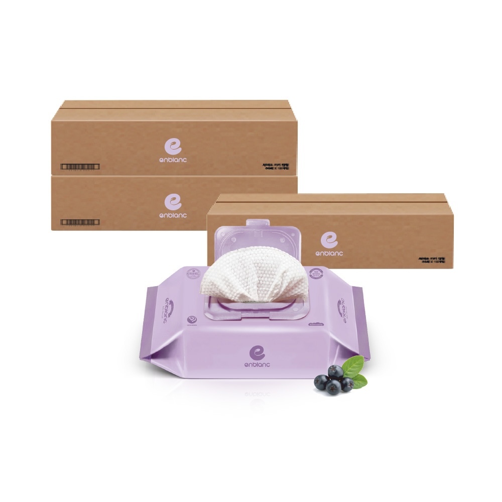 ENBLANC 銀離子抗菌｜輕厚野櫻莓｜有蓋隨身包純水濕紙巾｜26抽36包