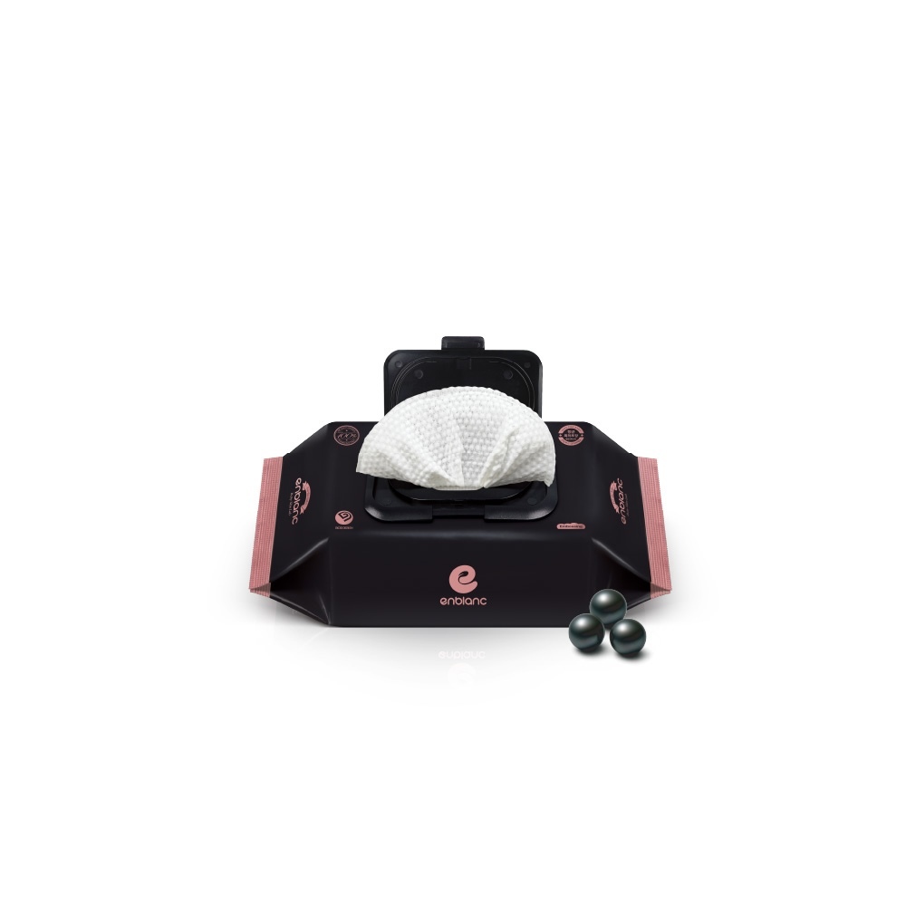 ENBLANC 銀離子抗菌｜極厚黑珍珠｜有蓋隨身包純水濕紙巾｜20抽