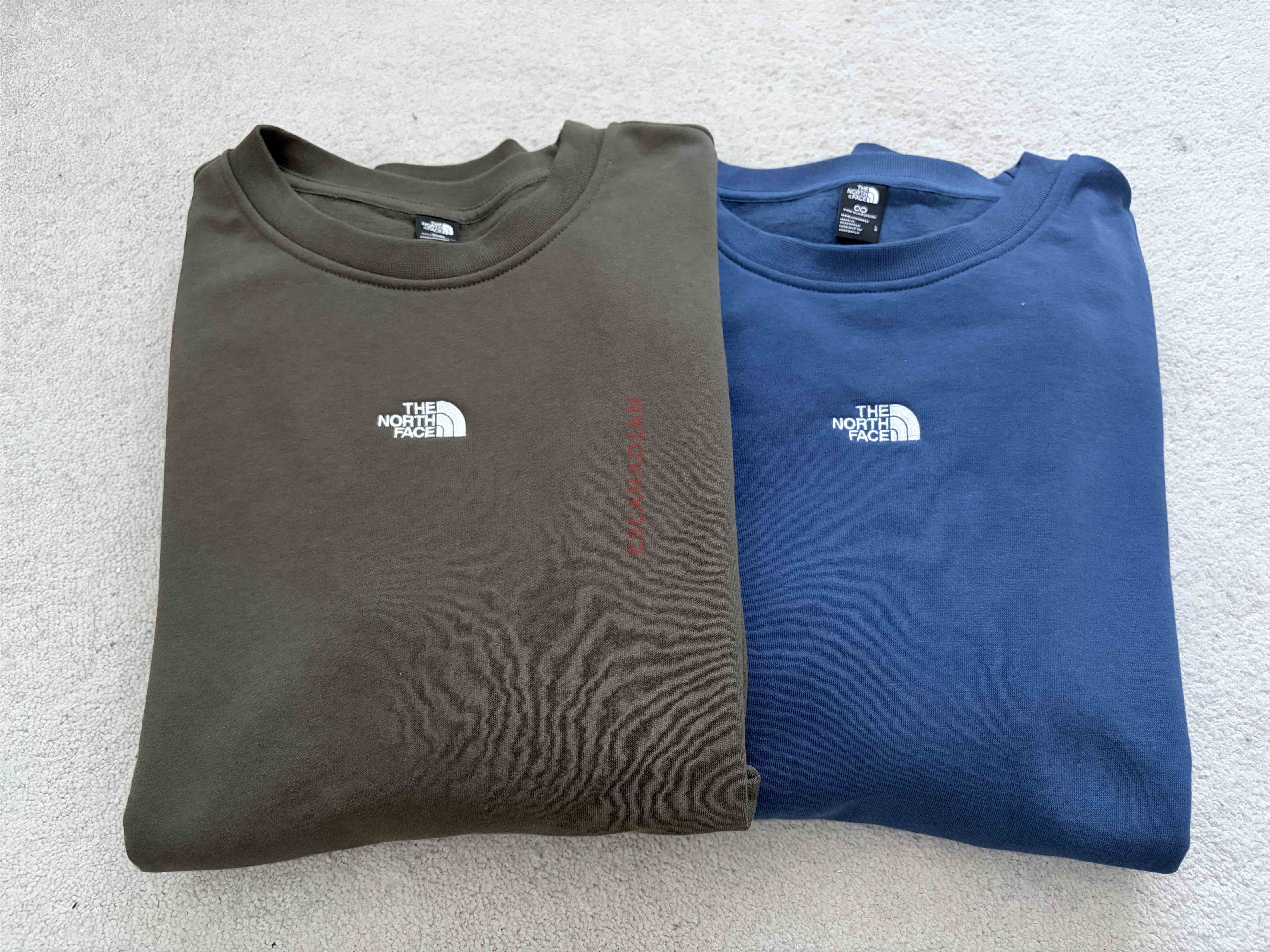 THE NORTH FACE 男大人 刺繡標 小厚磅刷毛 大學TEE (2色)