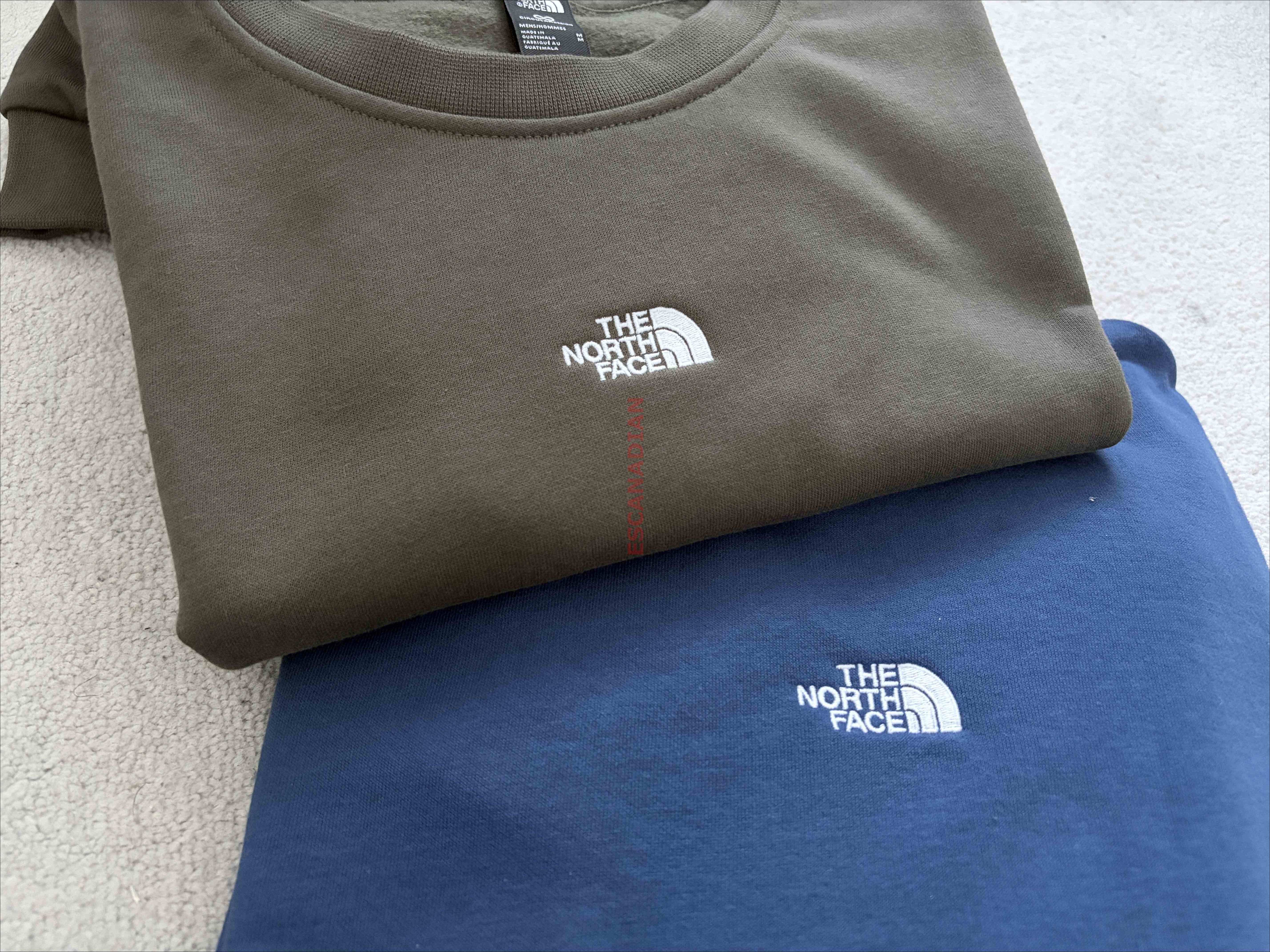 THE NORTH FACE 男大人 刺繡標 小厚磅刷毛 大學TEE (2色)